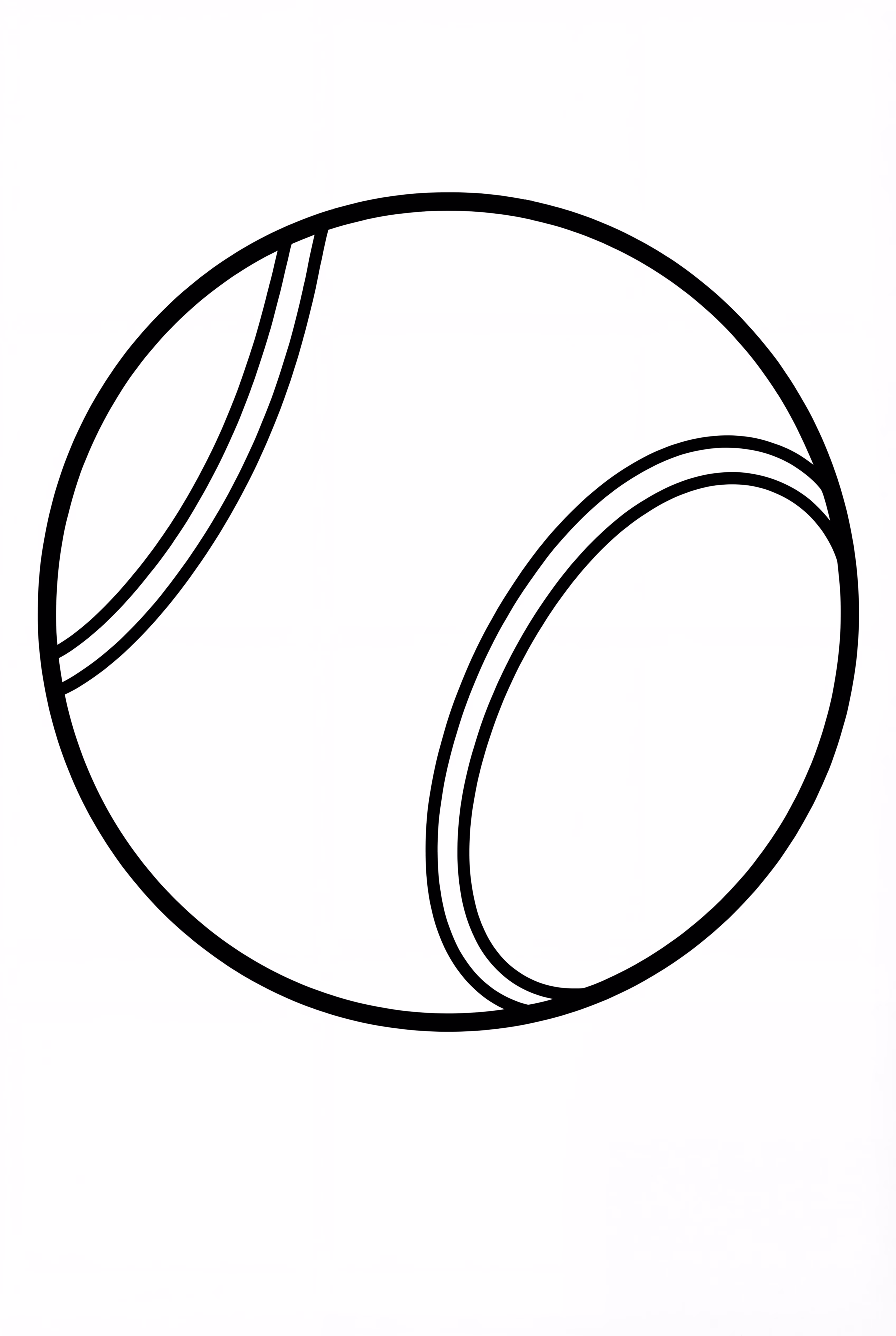 A Single Preppy Tennis Ball