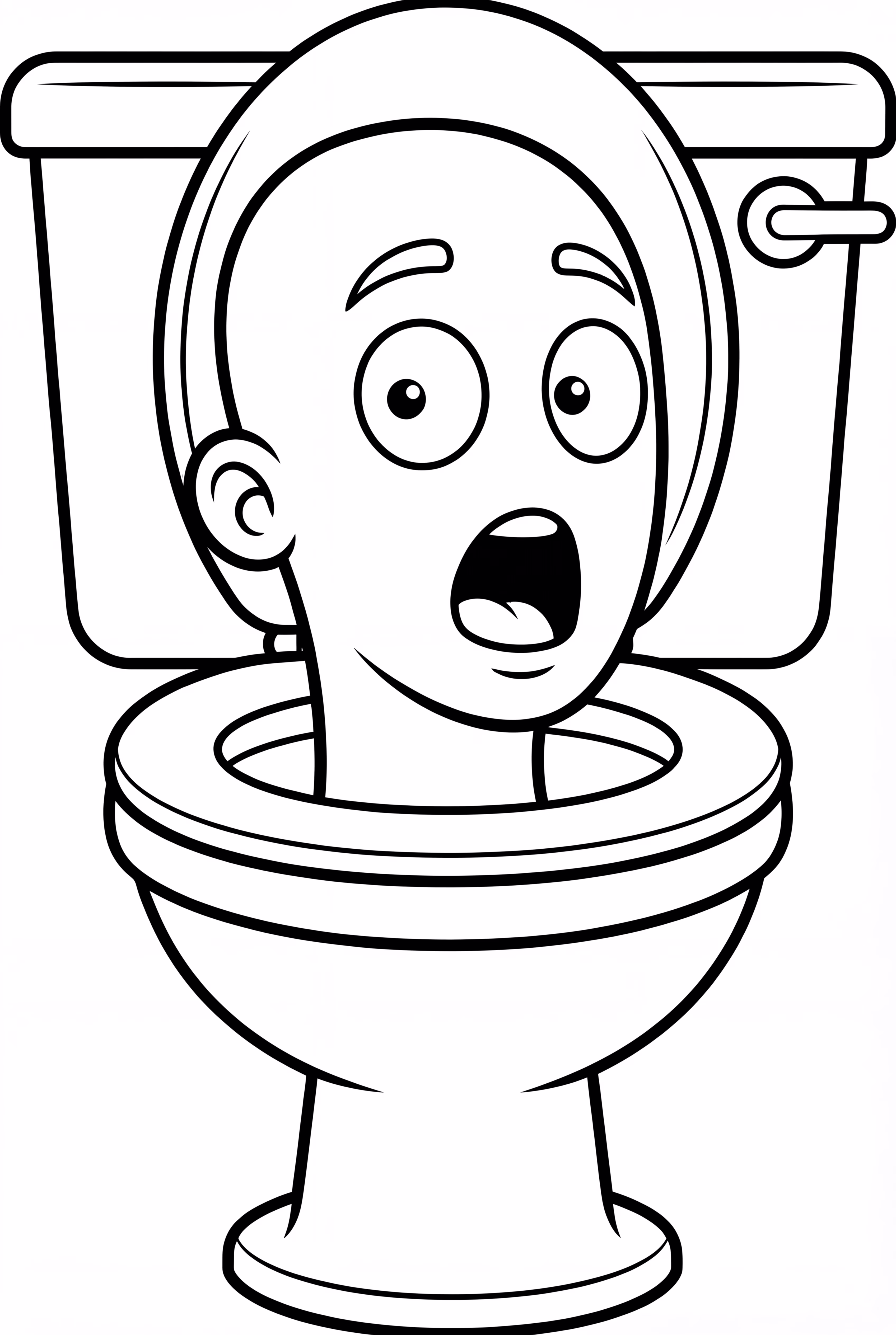 田野裡的單一斯基比迪馬桶