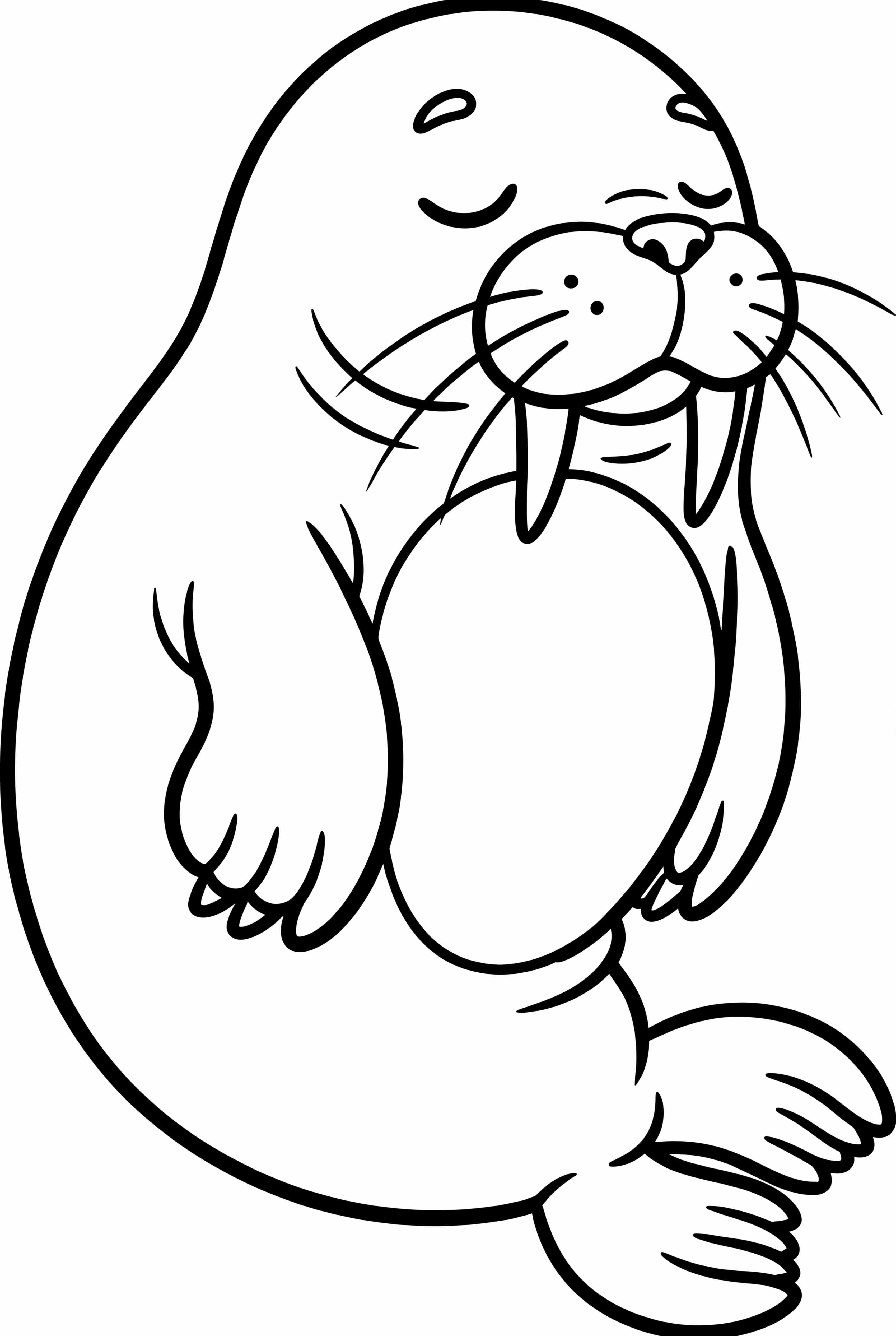 A Sleeping Walrus from Arctic Animals