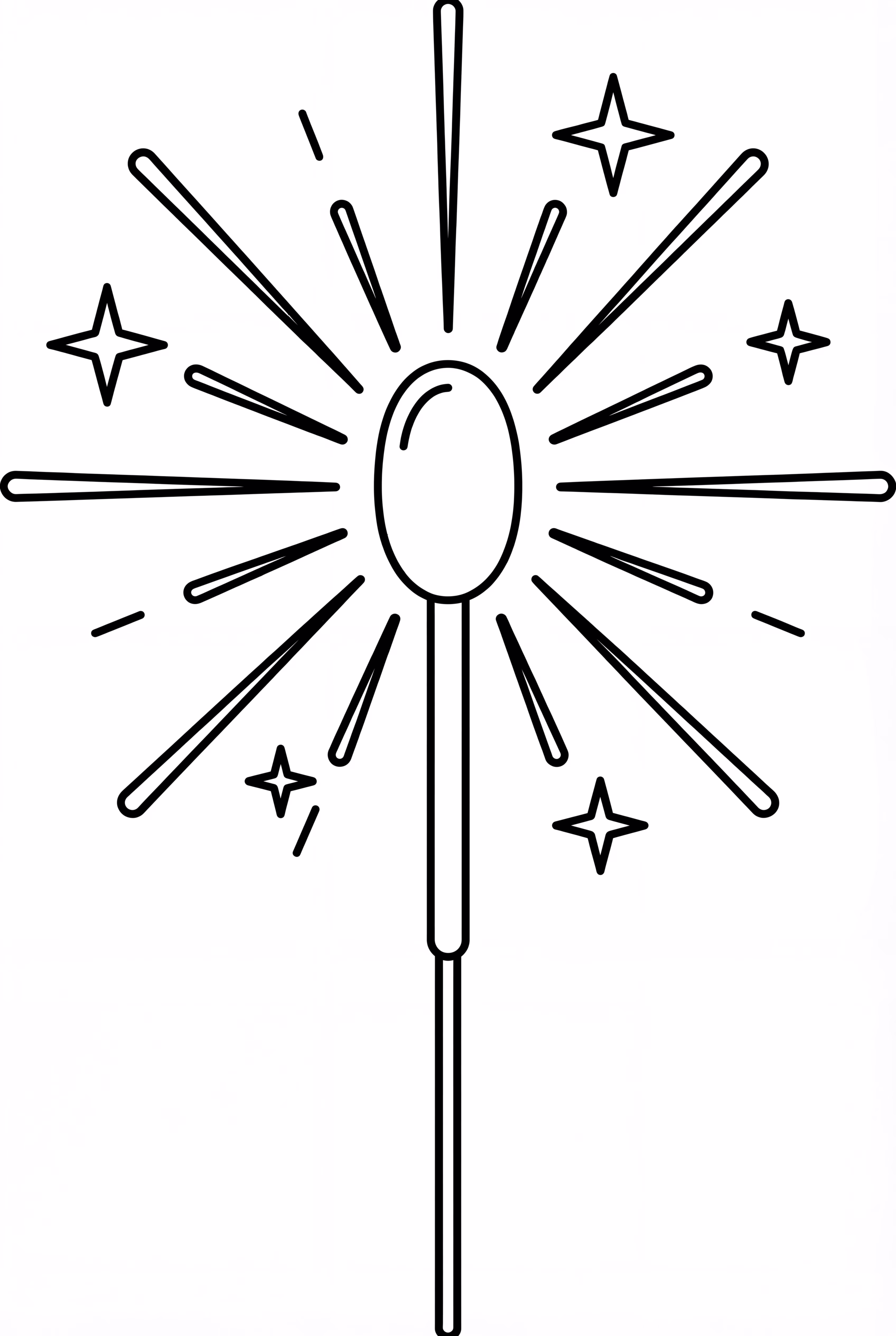 一支小烟花火花棒