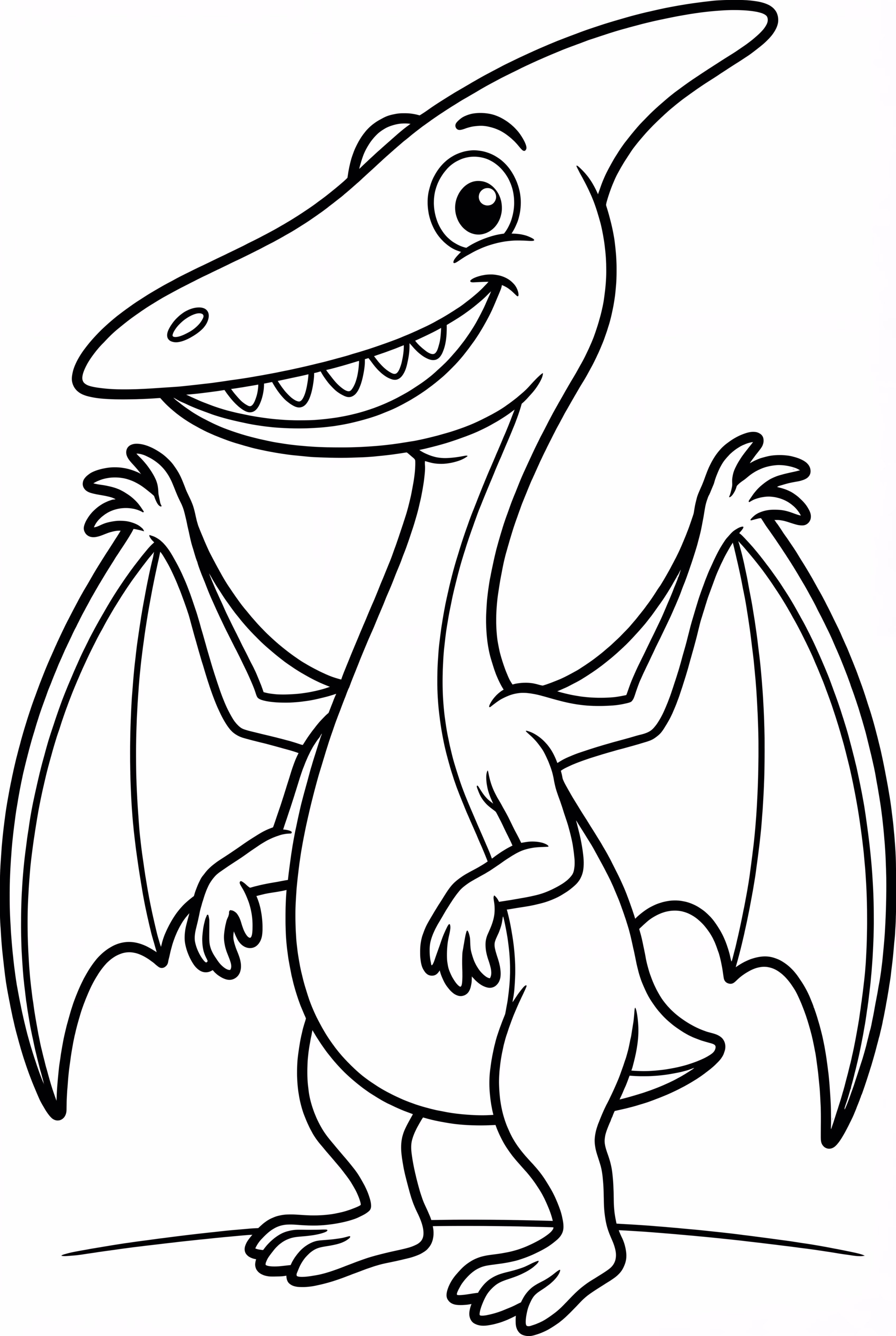 A Smiling Cartoon Quetzalcoatlus