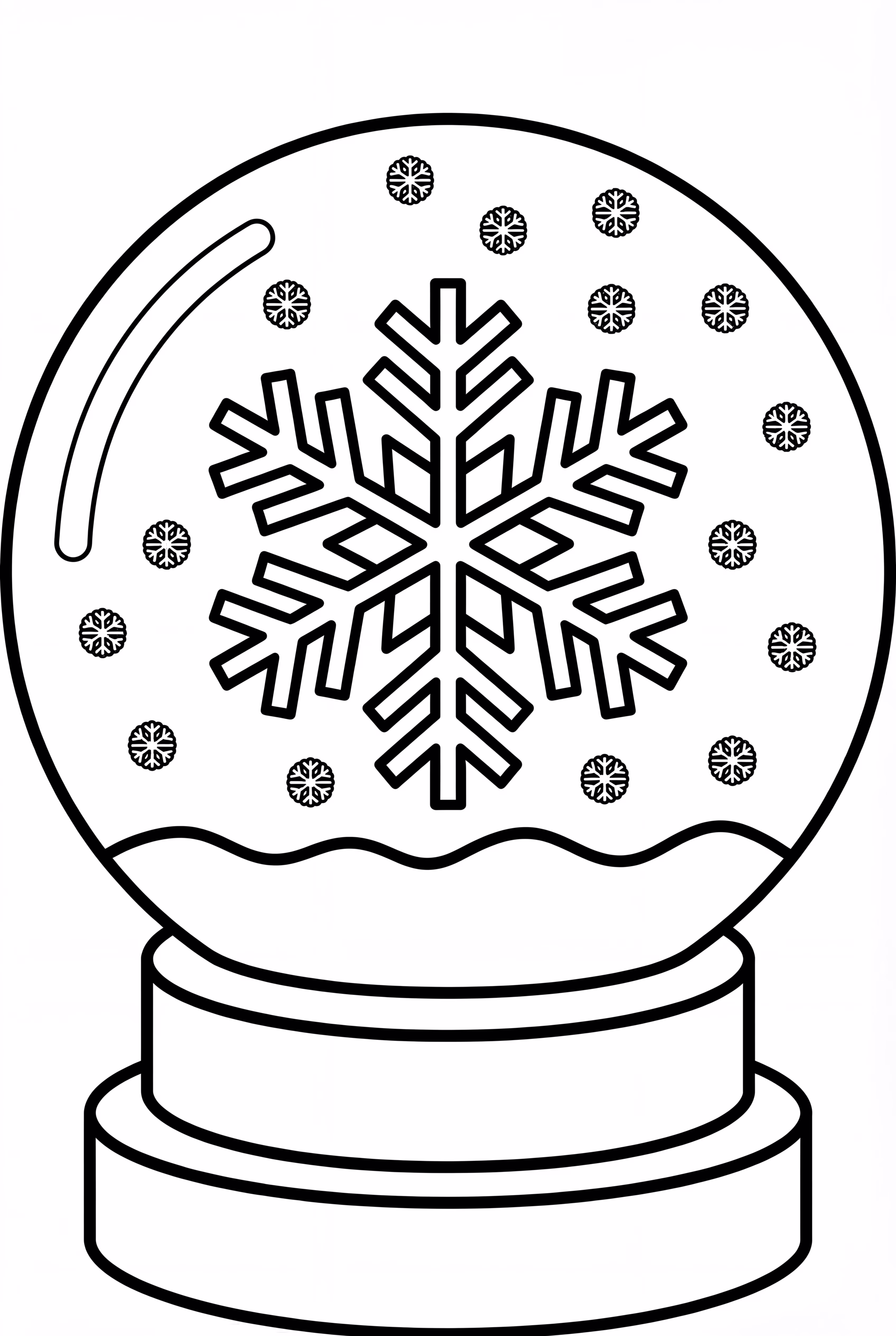 A Snowflake Inside A Snow Globe
