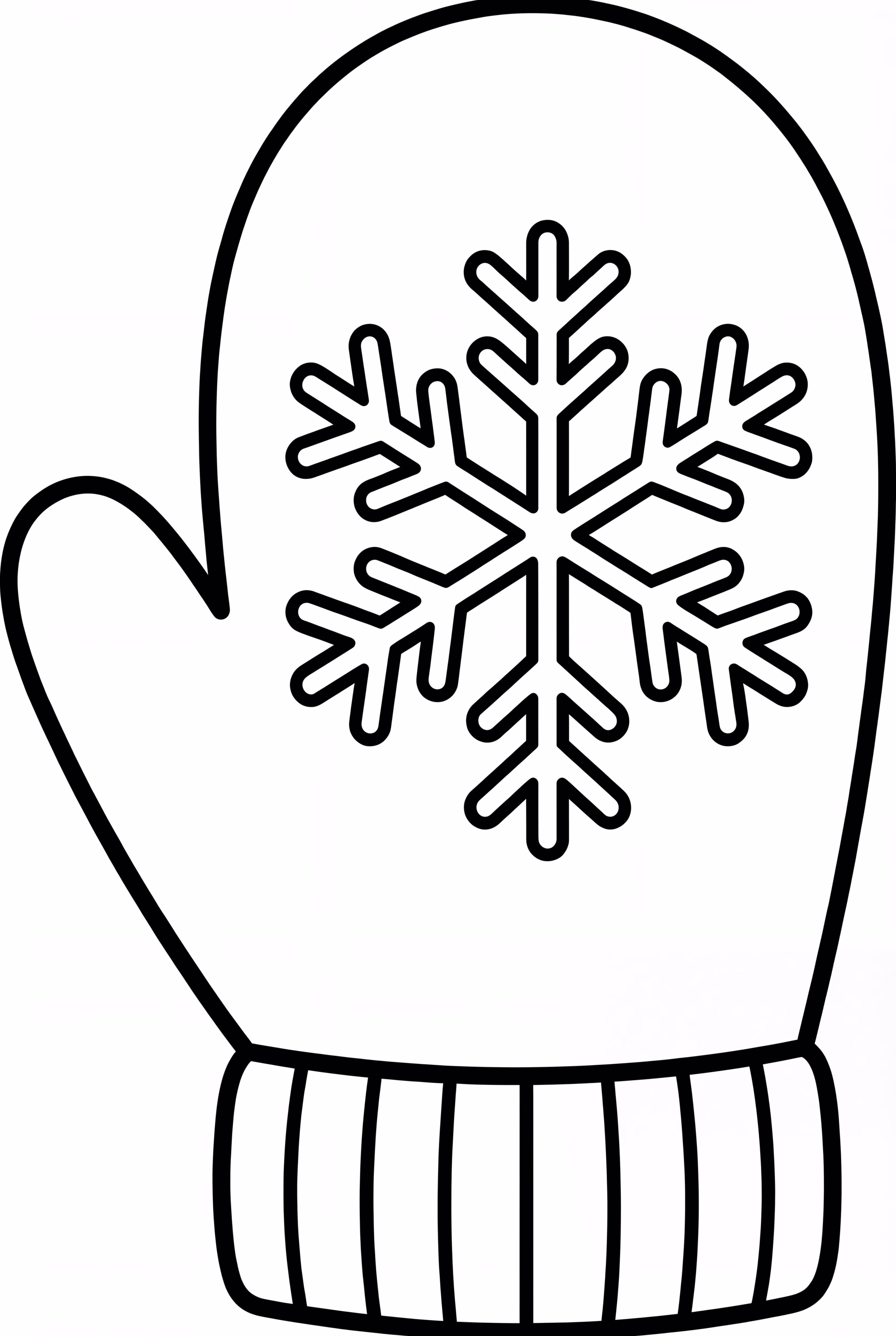 A Snowflake On A Mitten