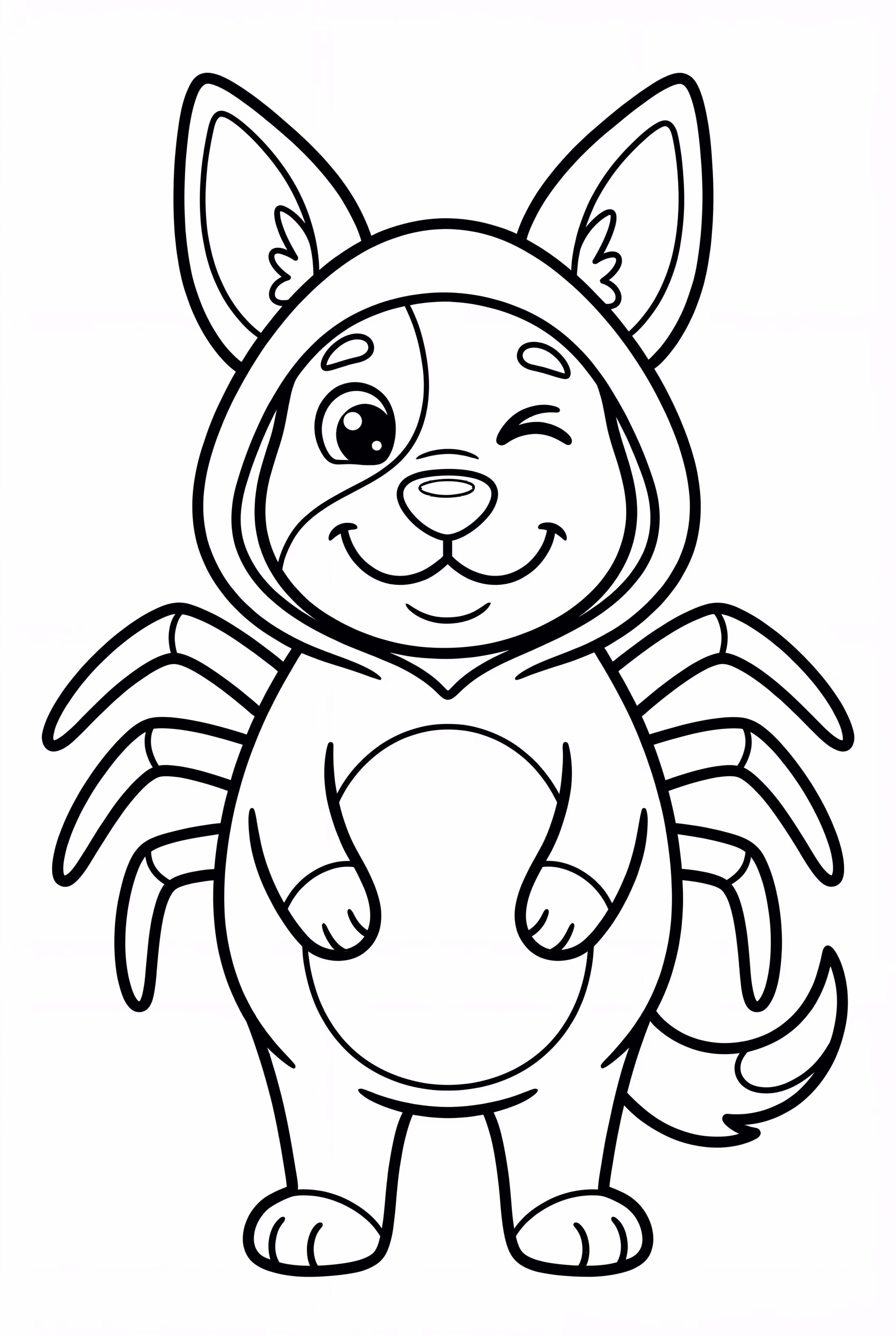 어둡고 무서운 블루이 할로윈 거미