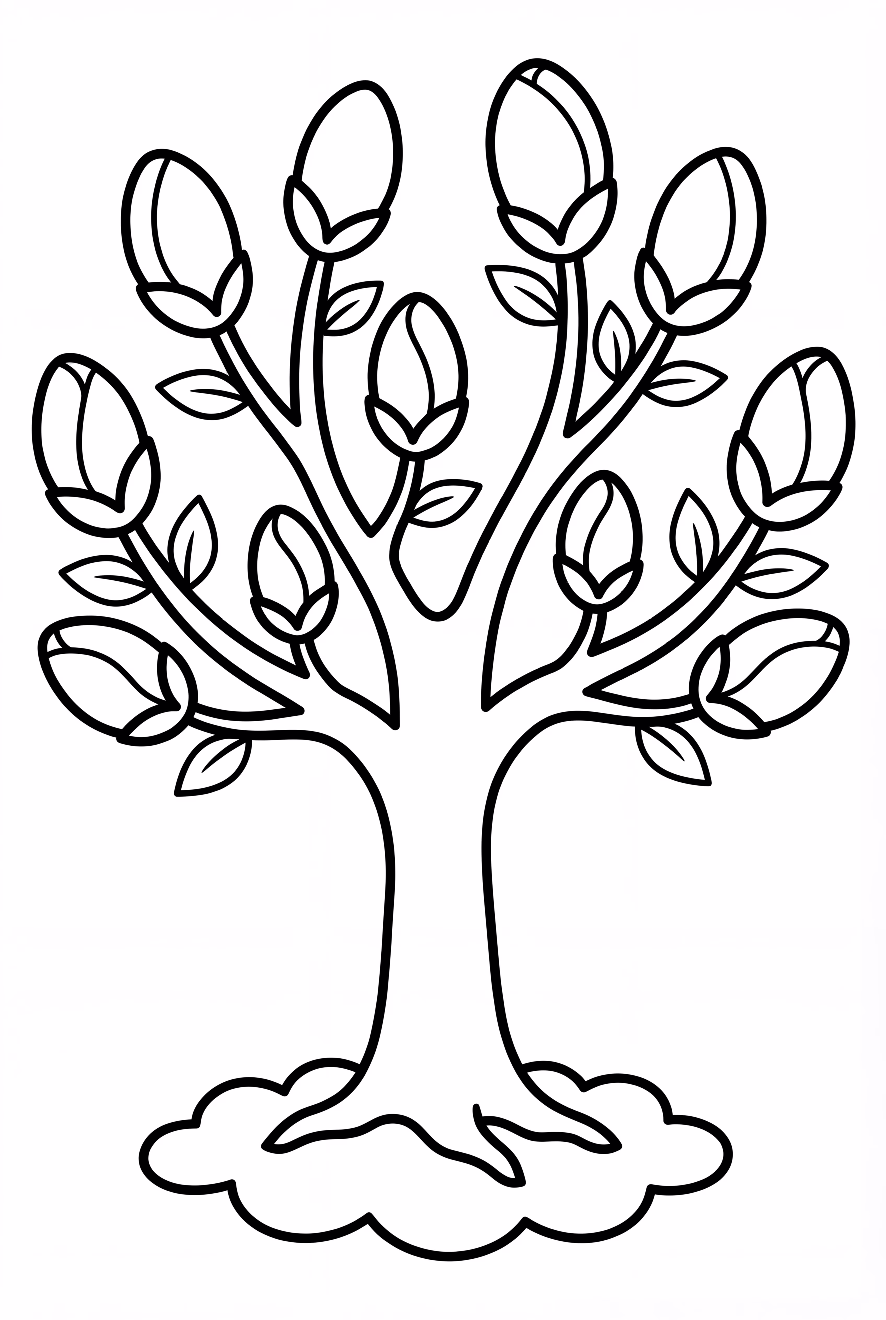 A Spring Tree with New Buds