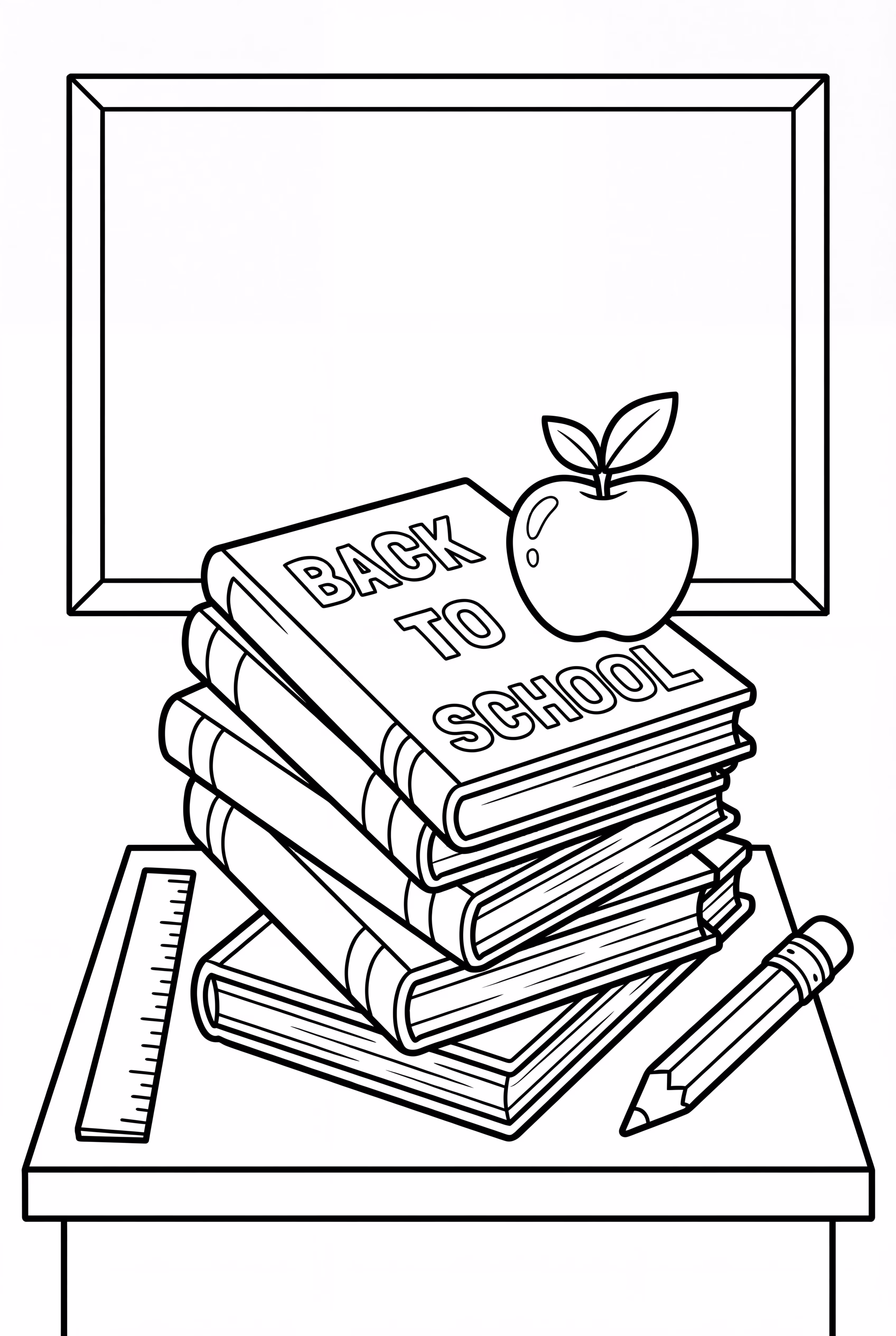 A Stack Of Back To School Textbooks