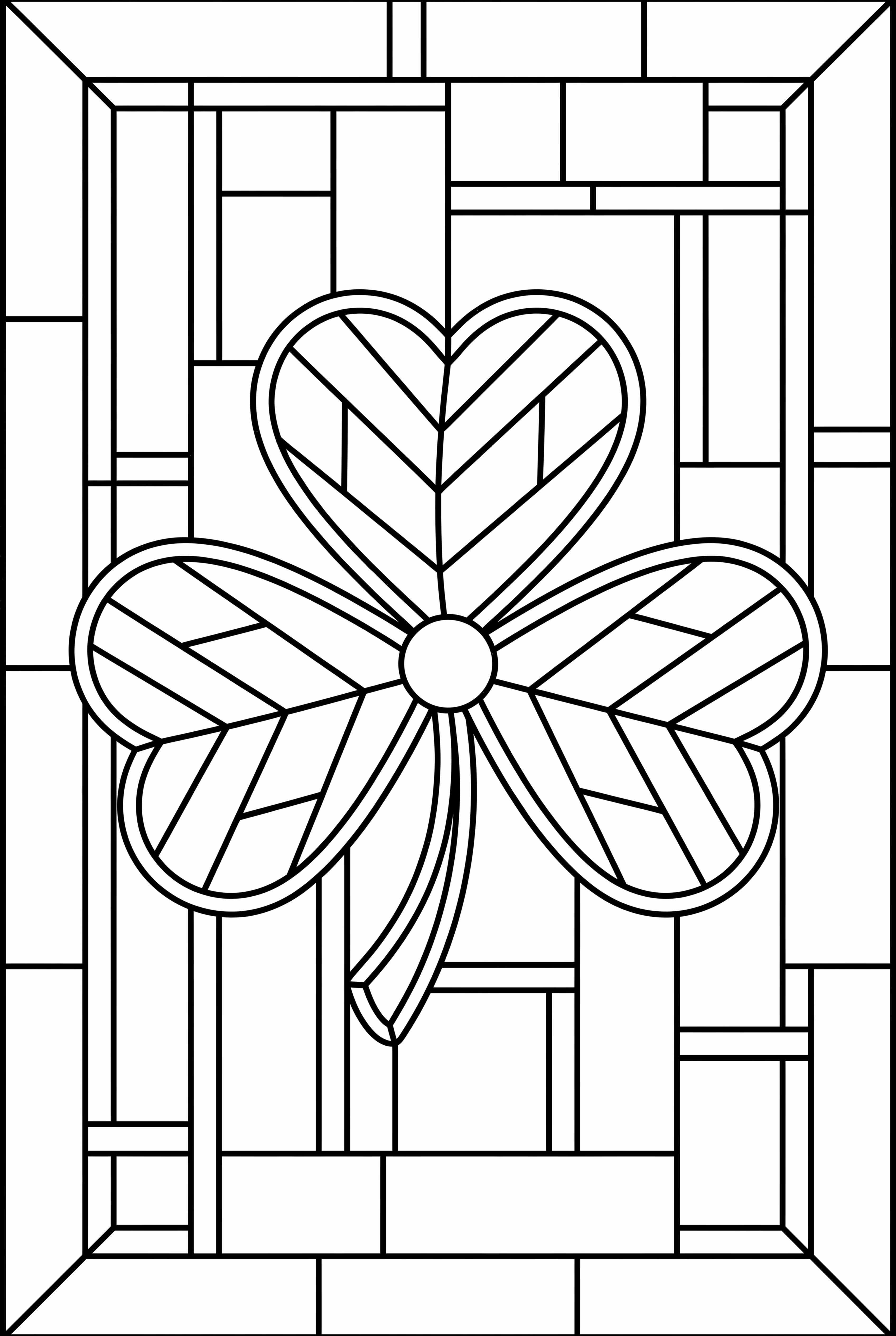 A Stained Glass Window Shamrock