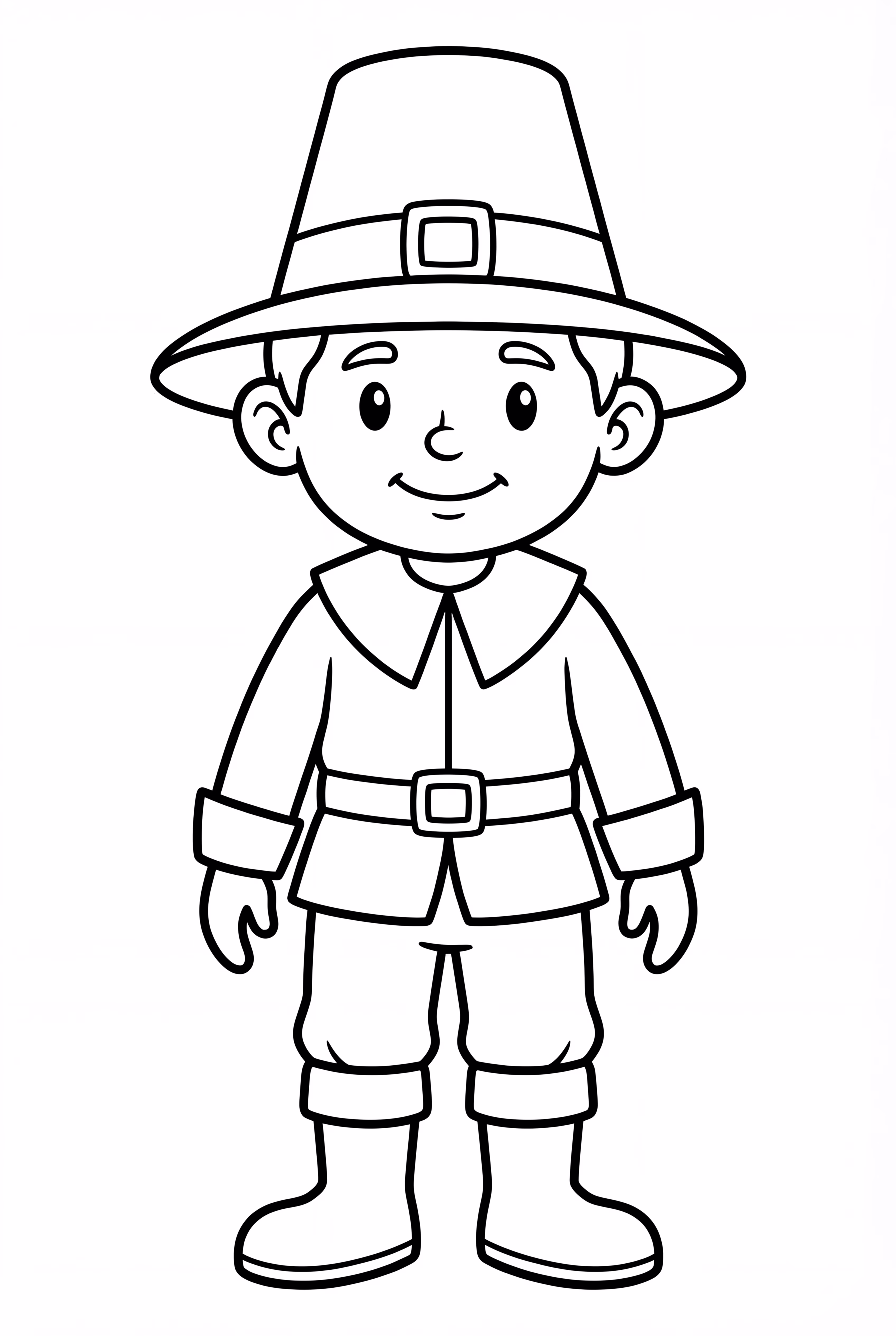 A Standing Pilgrim Man