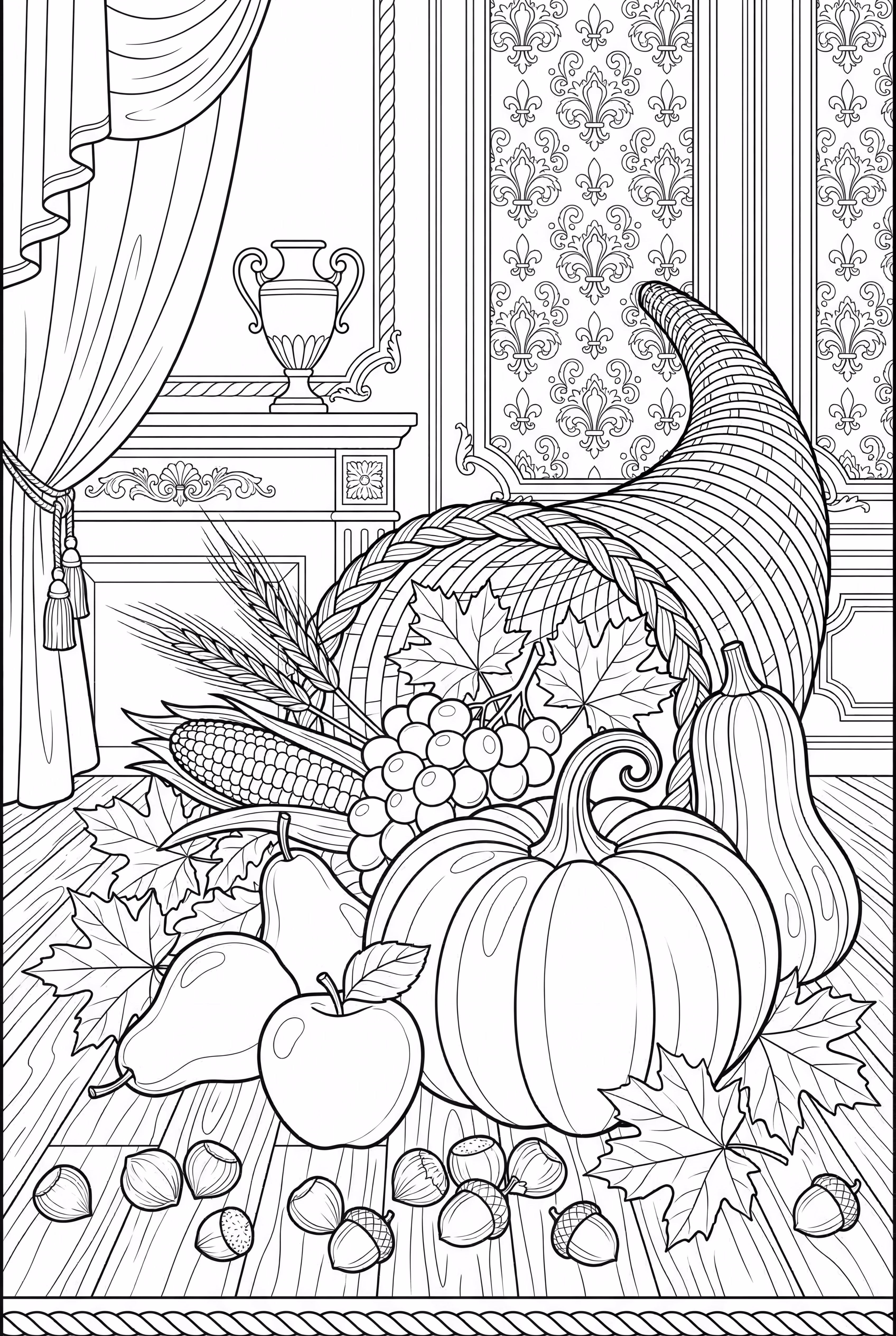 A Still Life Painting Of A Cornucopia