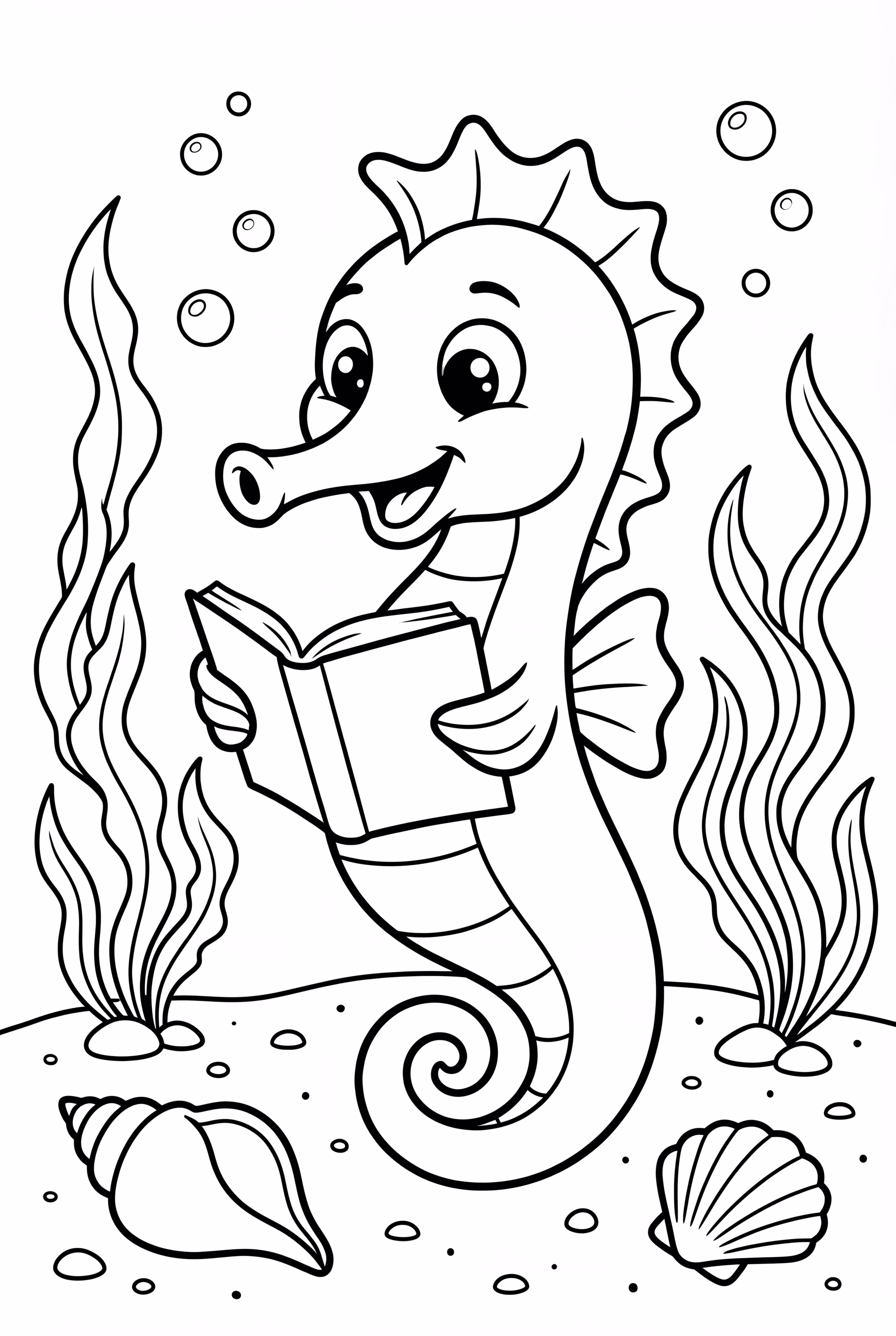 책을 읽는 공부하는 해마