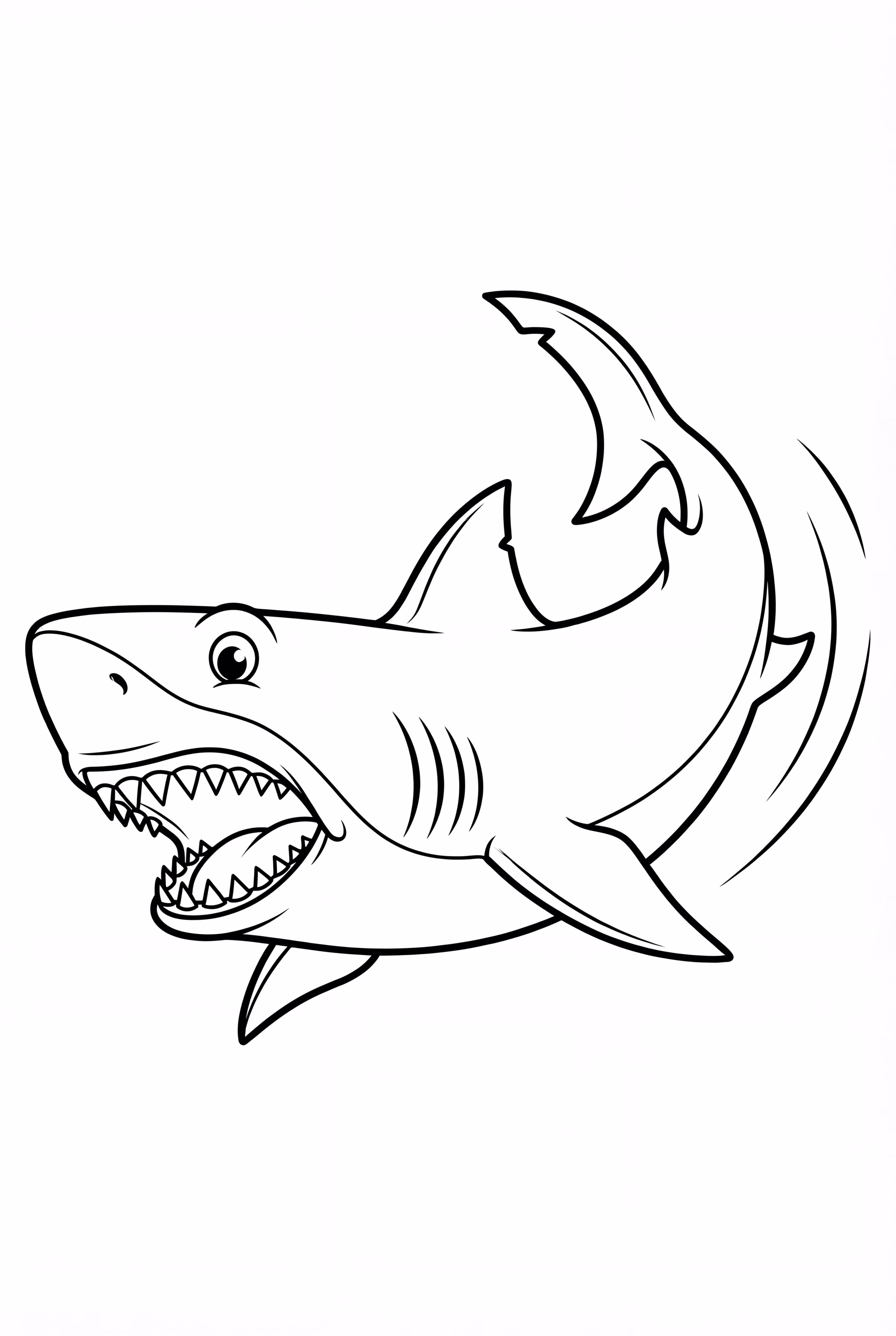 A Swimming Megalodon