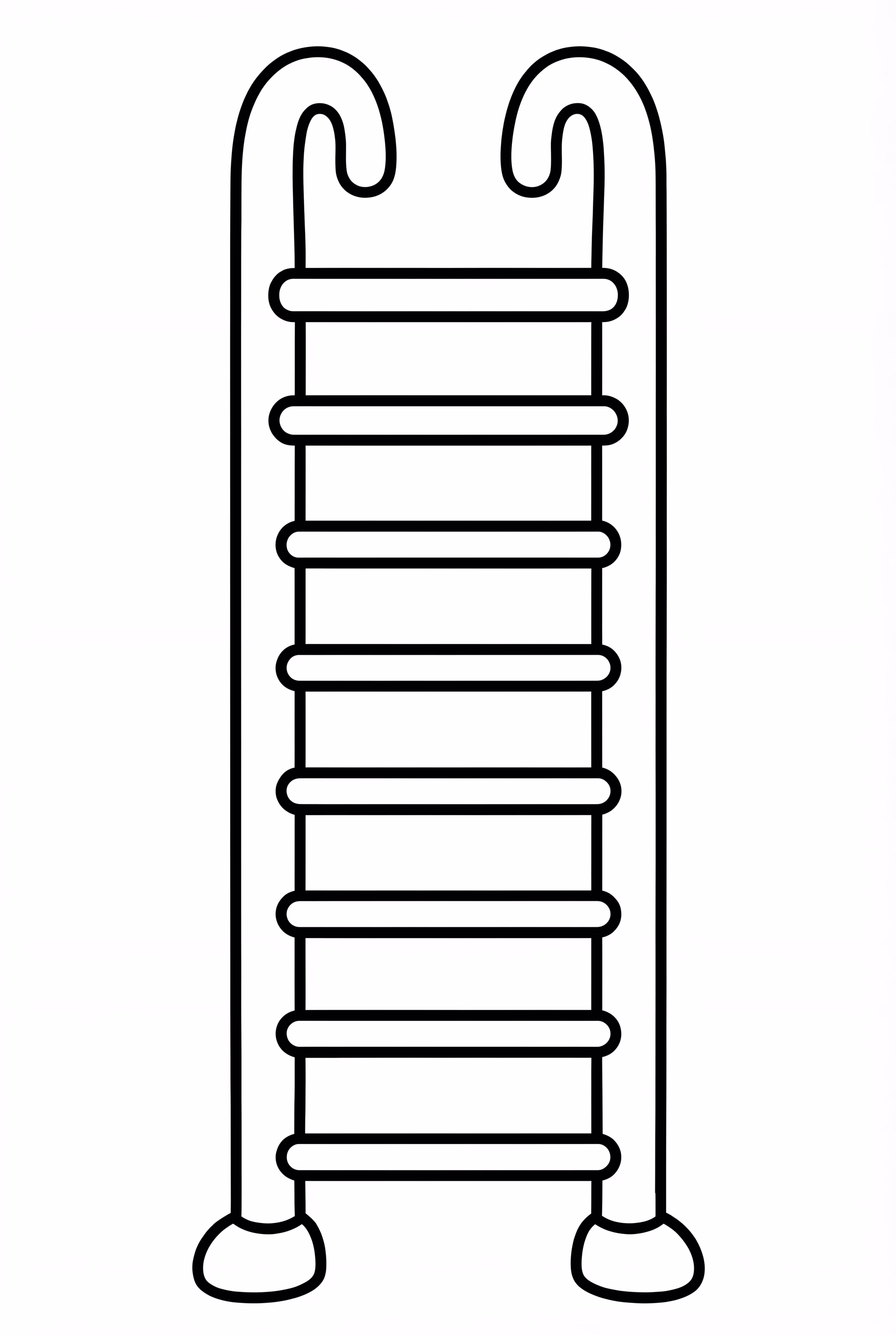 A Tall Fire Safety Ladder