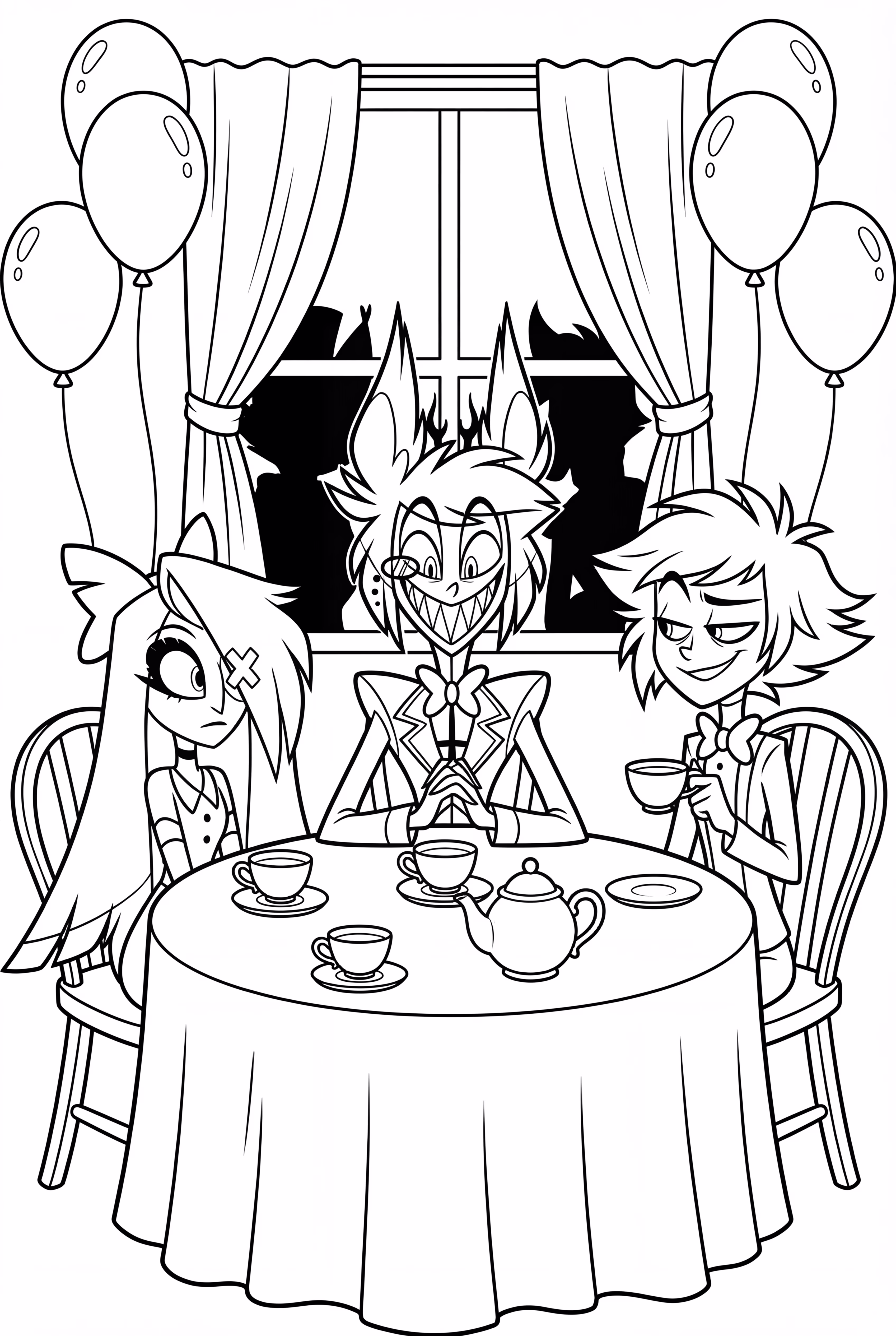 Una fiesta de té en el Hazbin Hotel