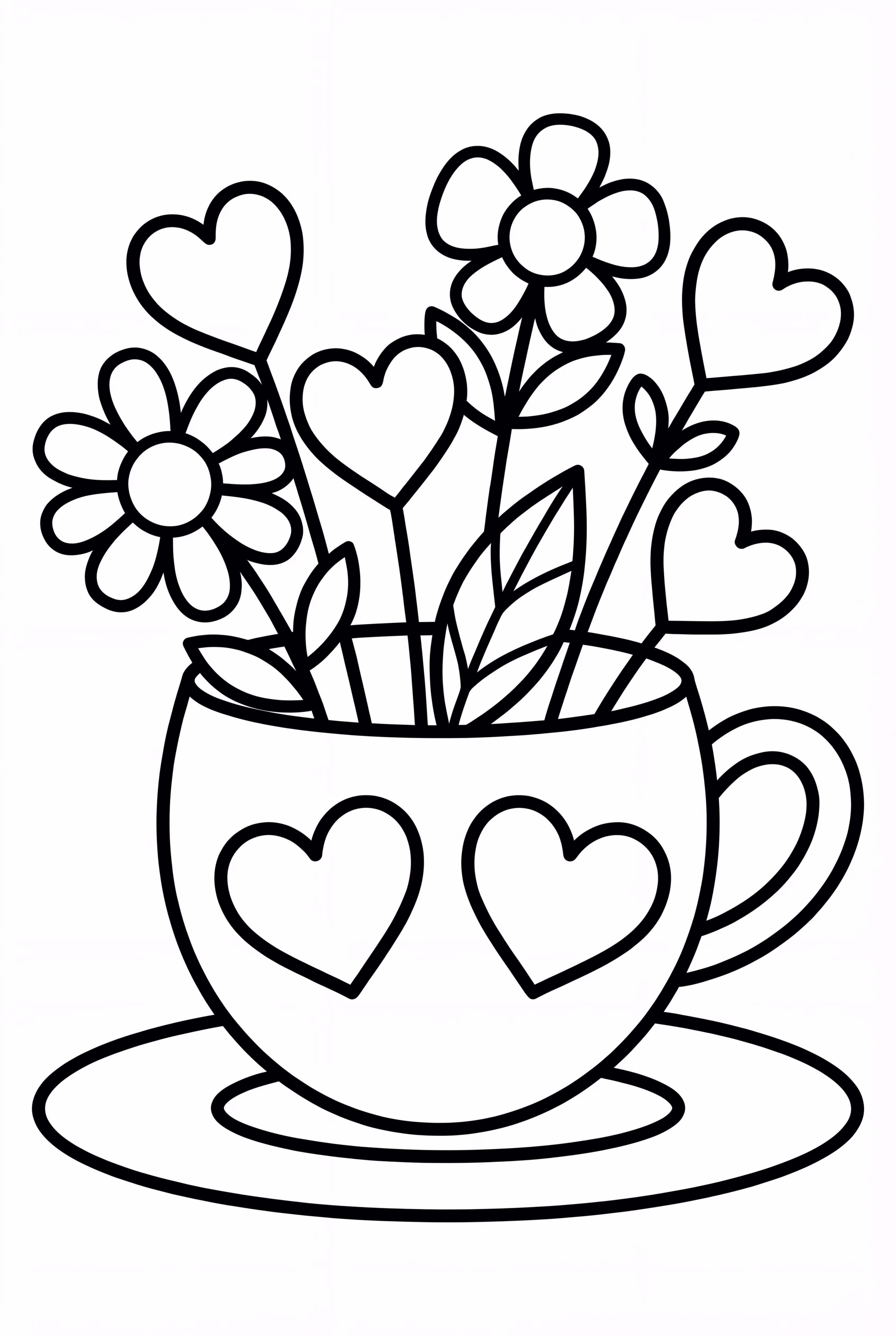 A Teacup Full Of Hearts and Flowers