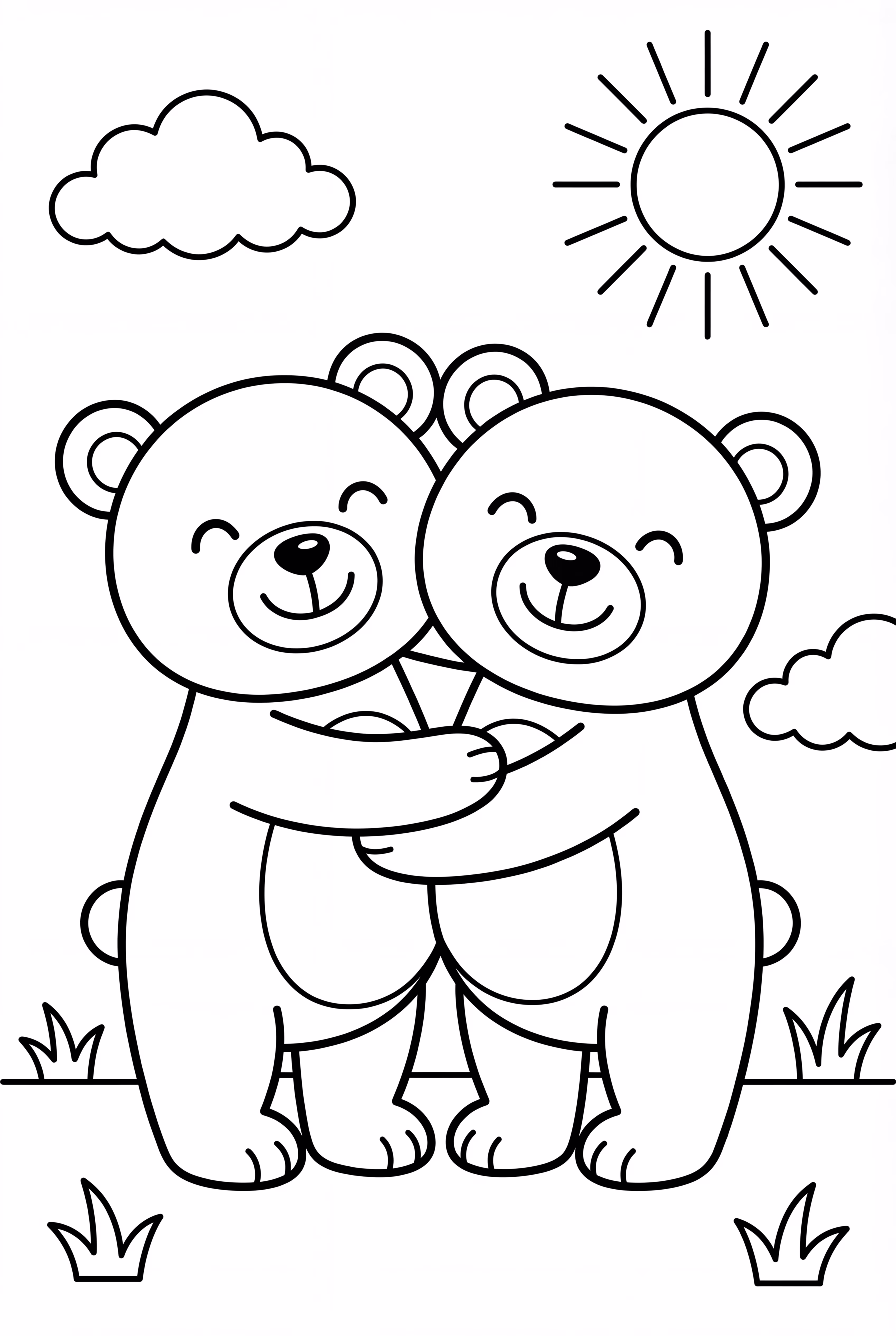 A Teddy Bear Hug Between Two Friends