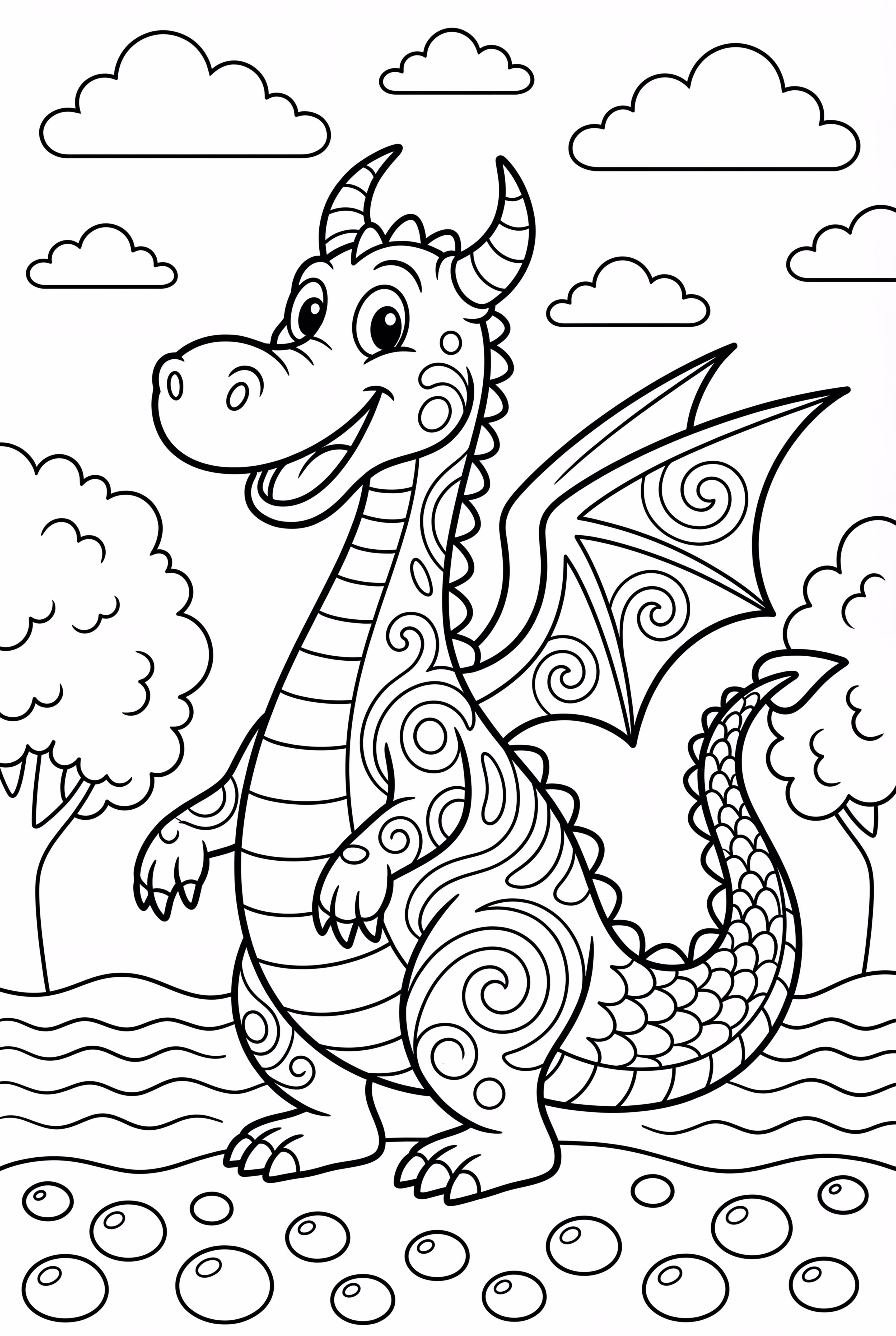 Un Dragón Psicodélico con Escamas