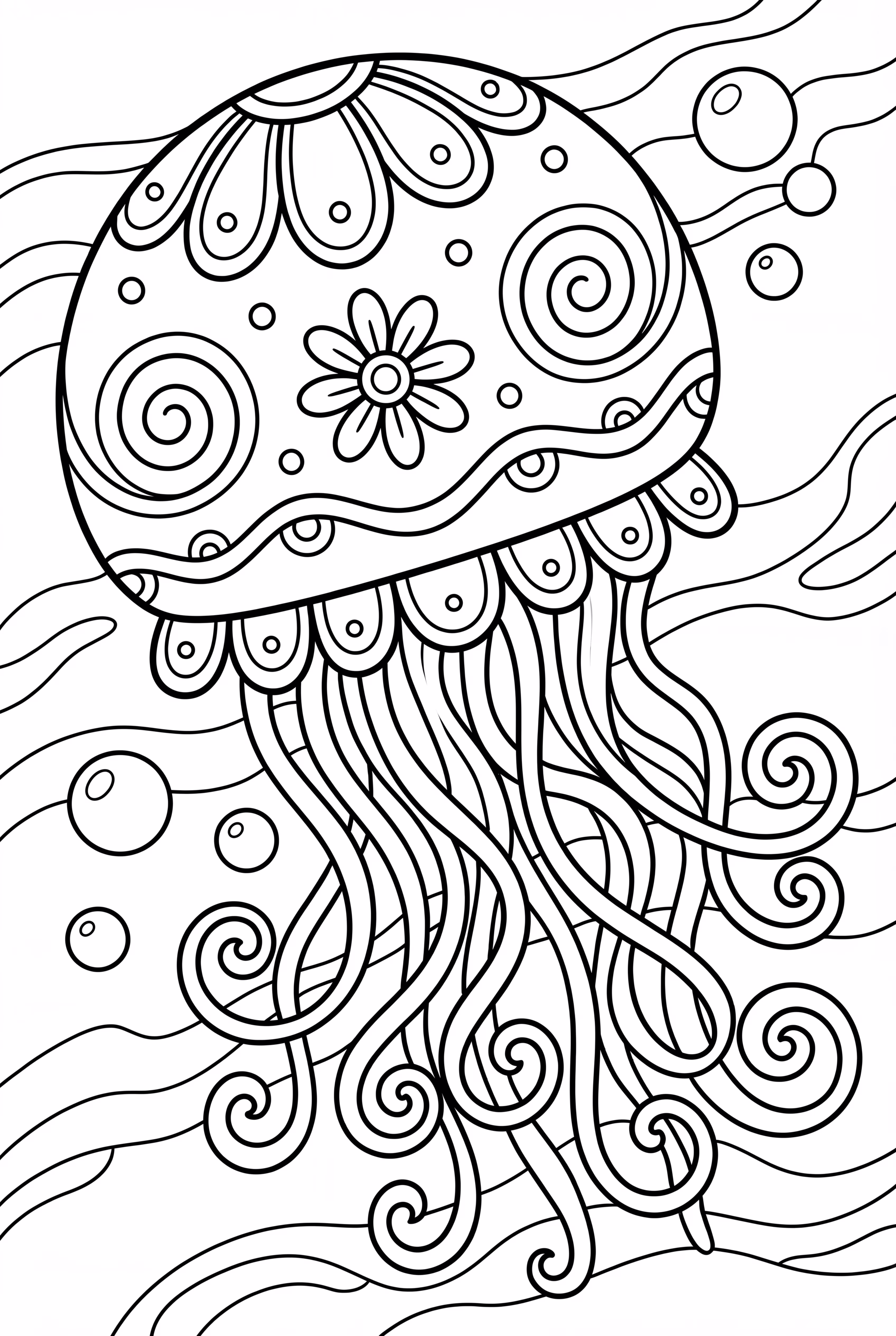 A Trippy Jellyfish In The Deep Sea