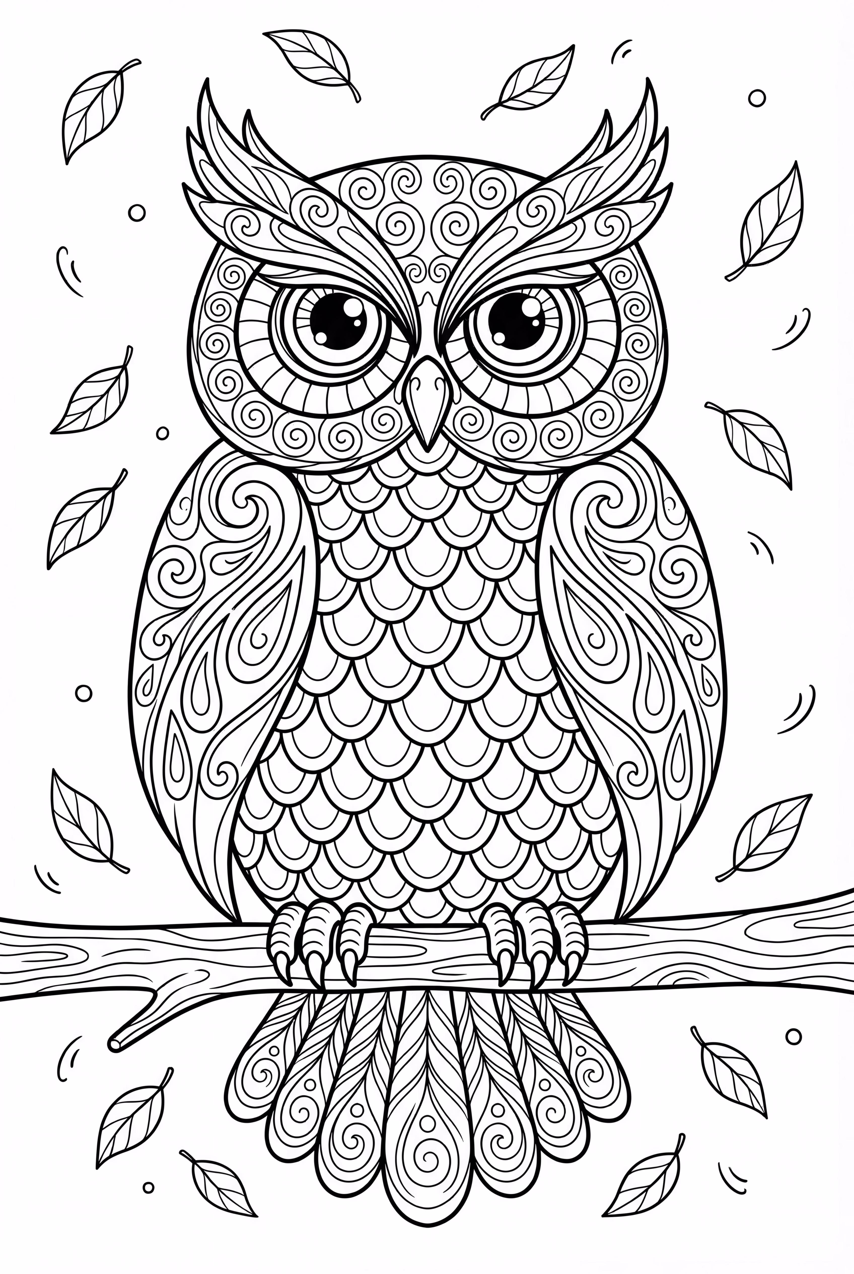 一只炫酷的大眼睛猫头鹰