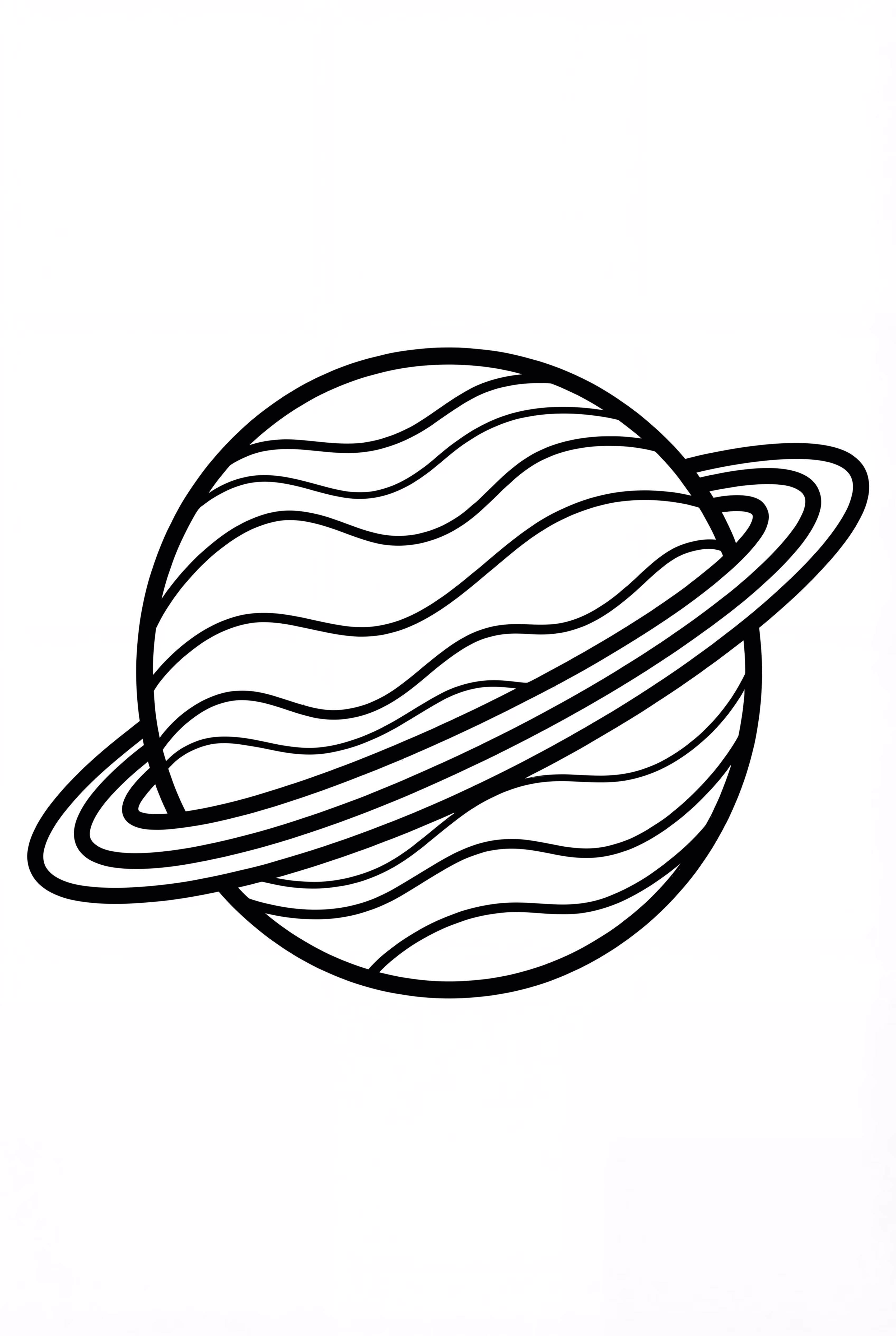 A Trippy Planet With Rings