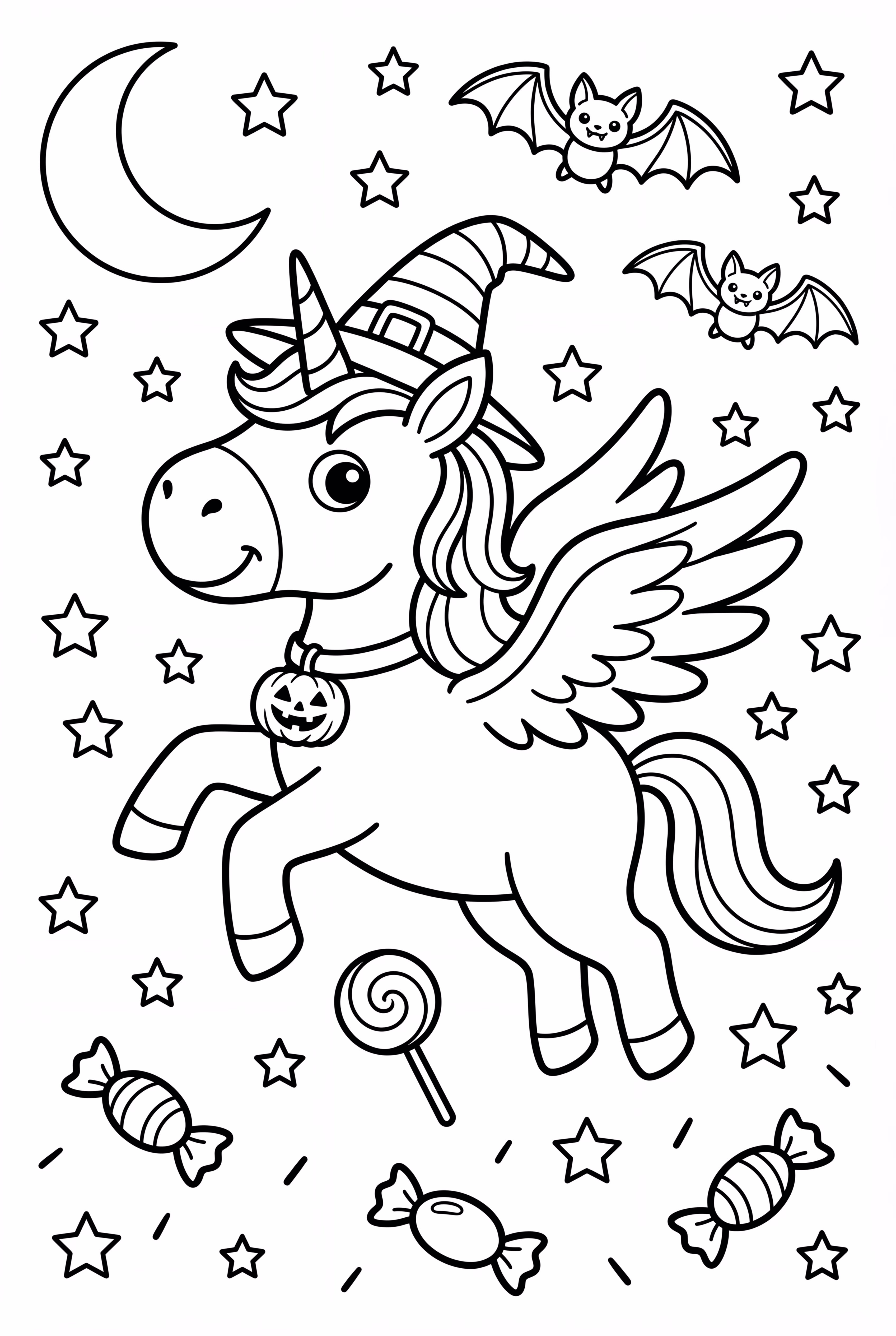 유니콘 할로윈 별밤 비행