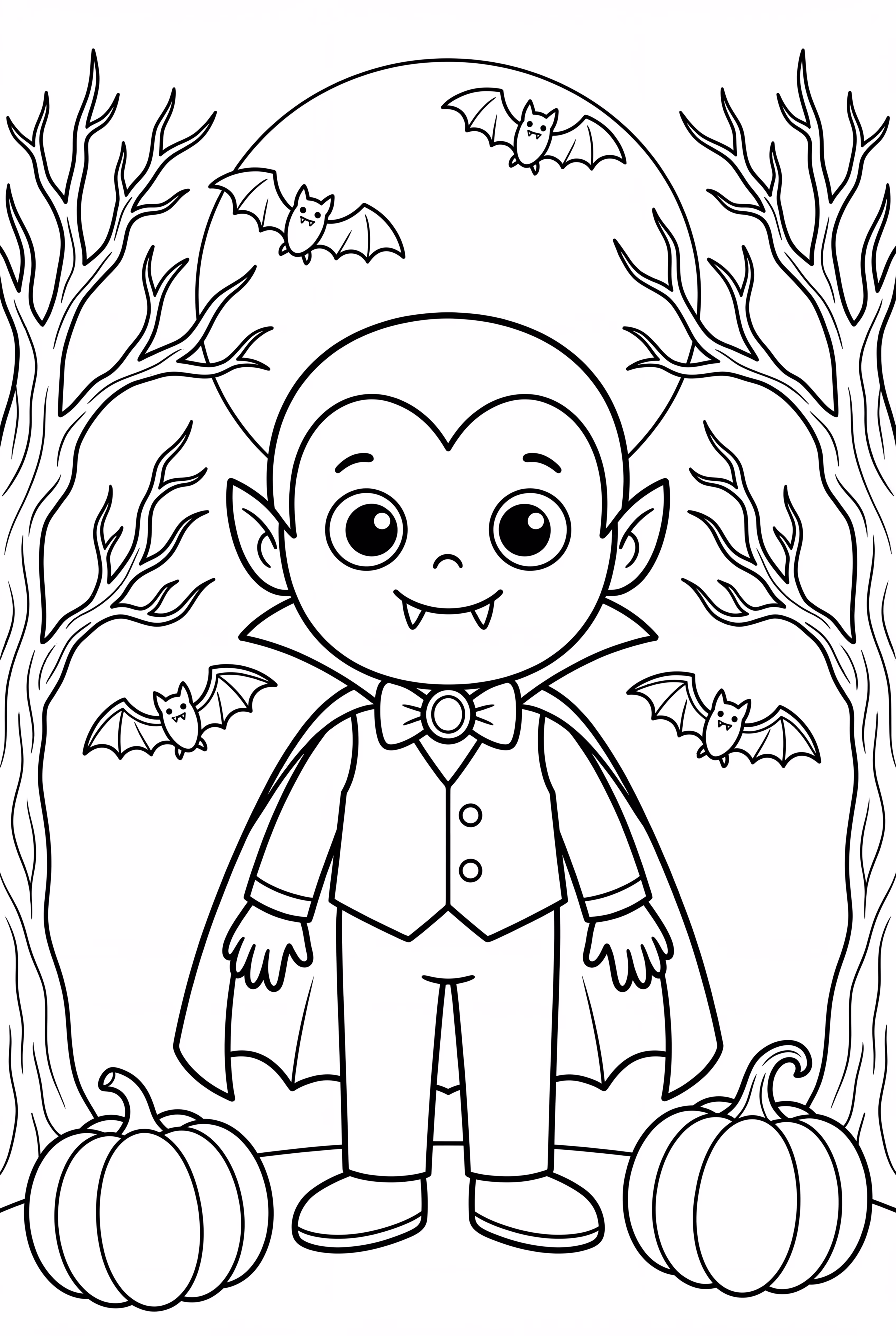 A Vampire In A Spooky Forest