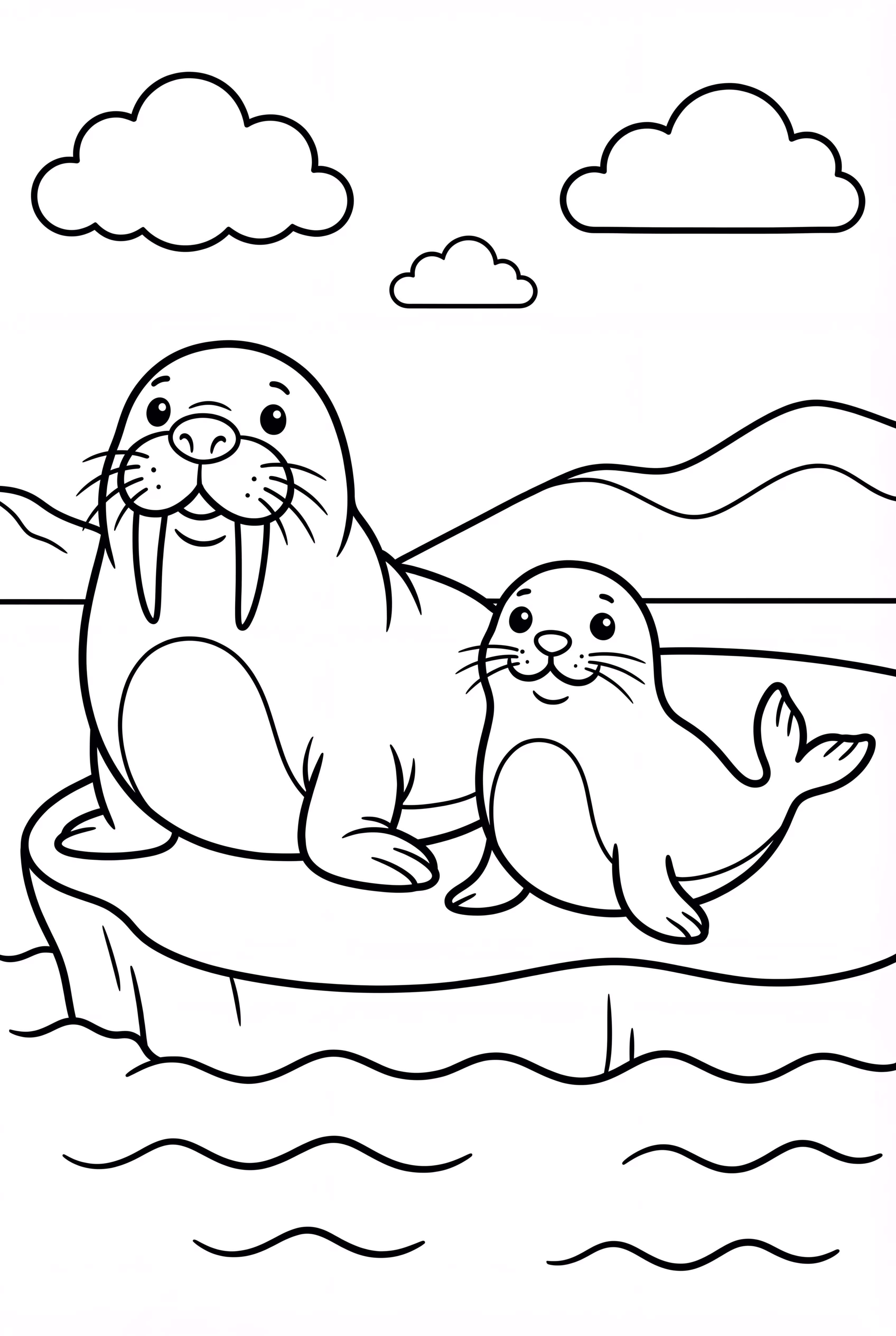 A Walrus and Seal