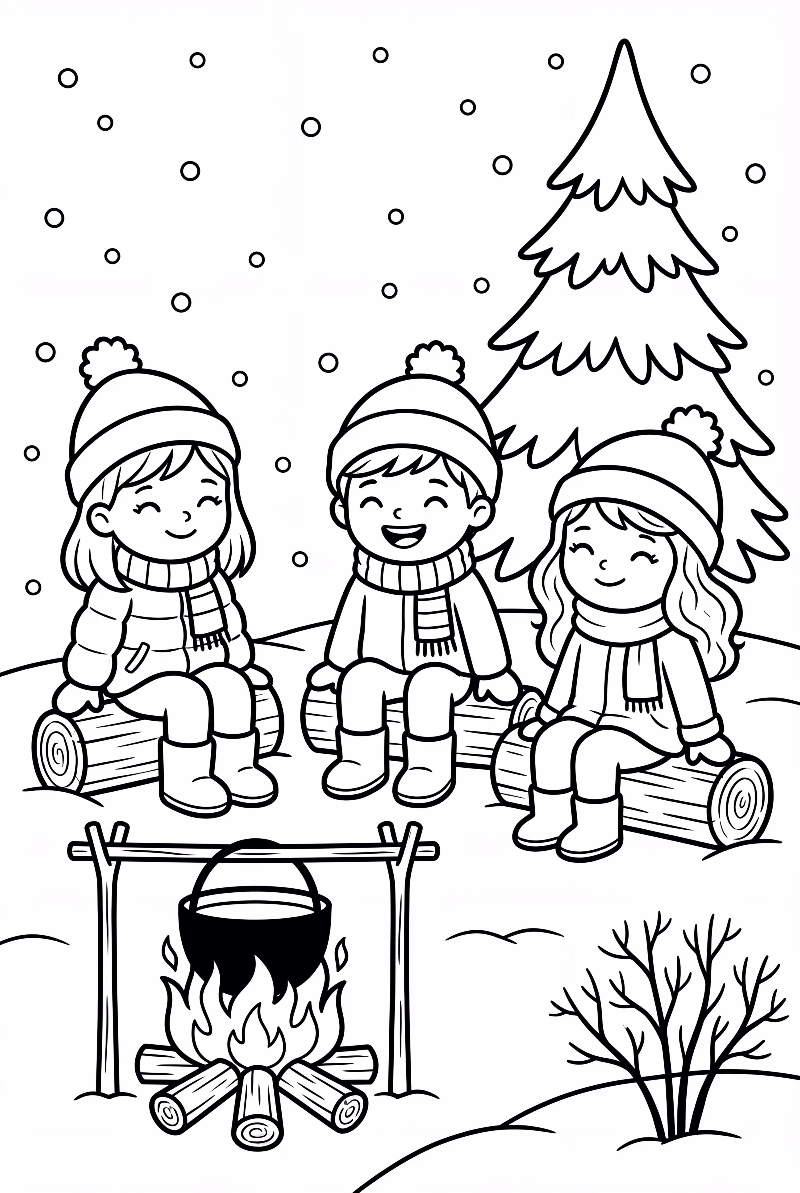 A Warm Winter Campfire