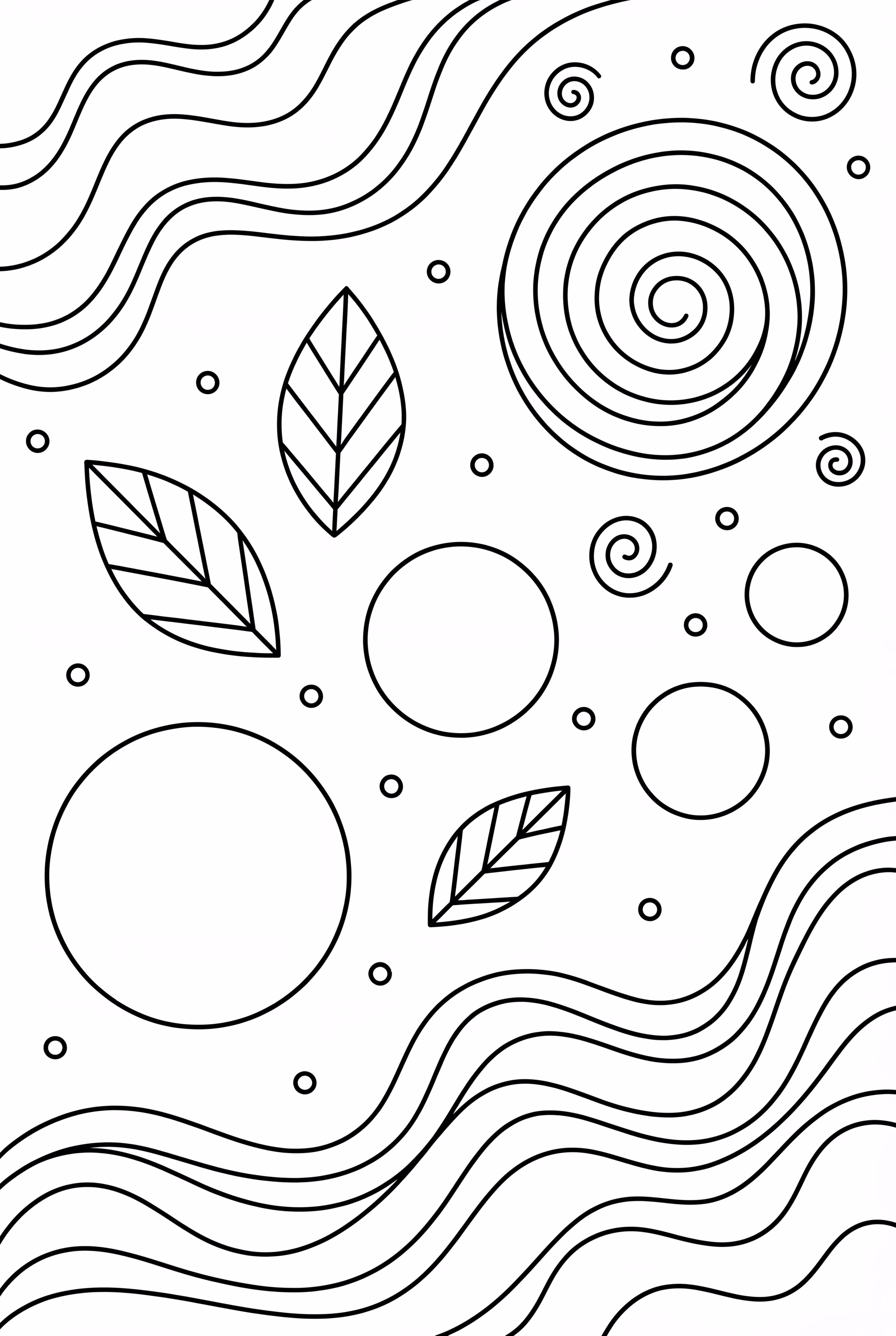 Abstract Mindfulness Art Therapy Pattern