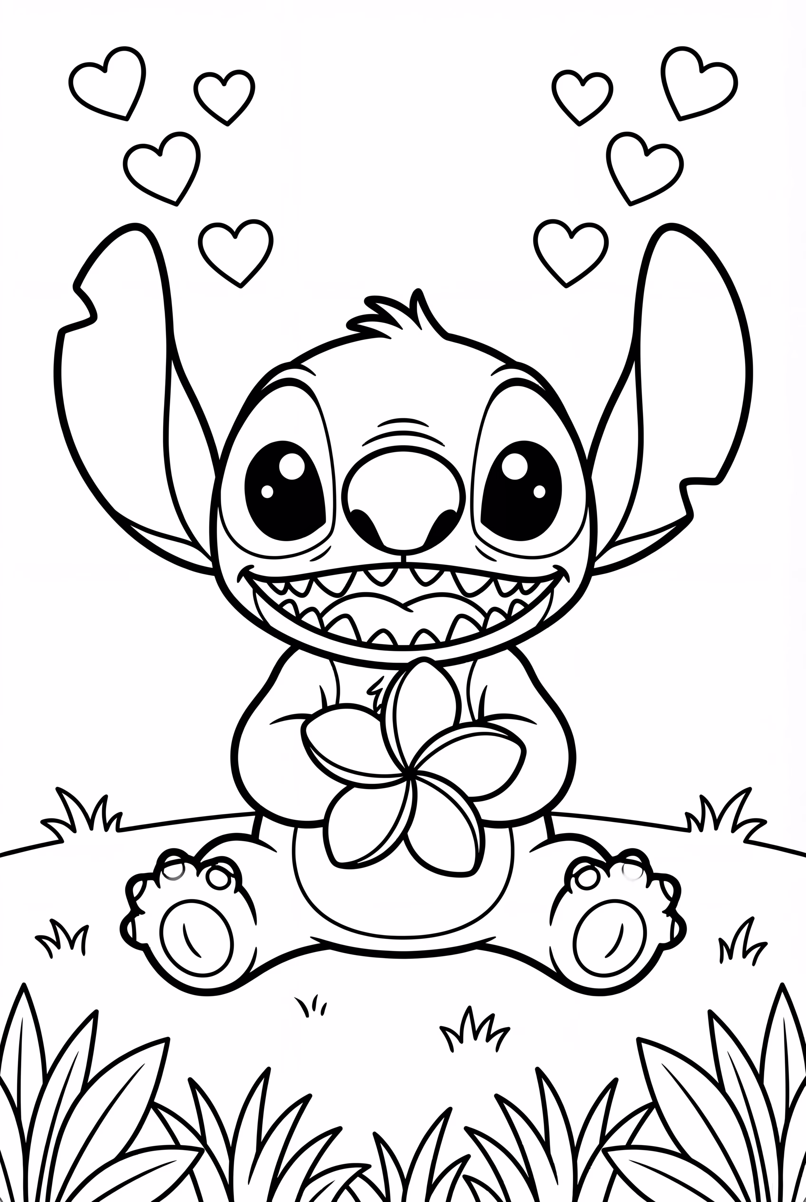 Adorable Cute Stitch in Ohana Scene