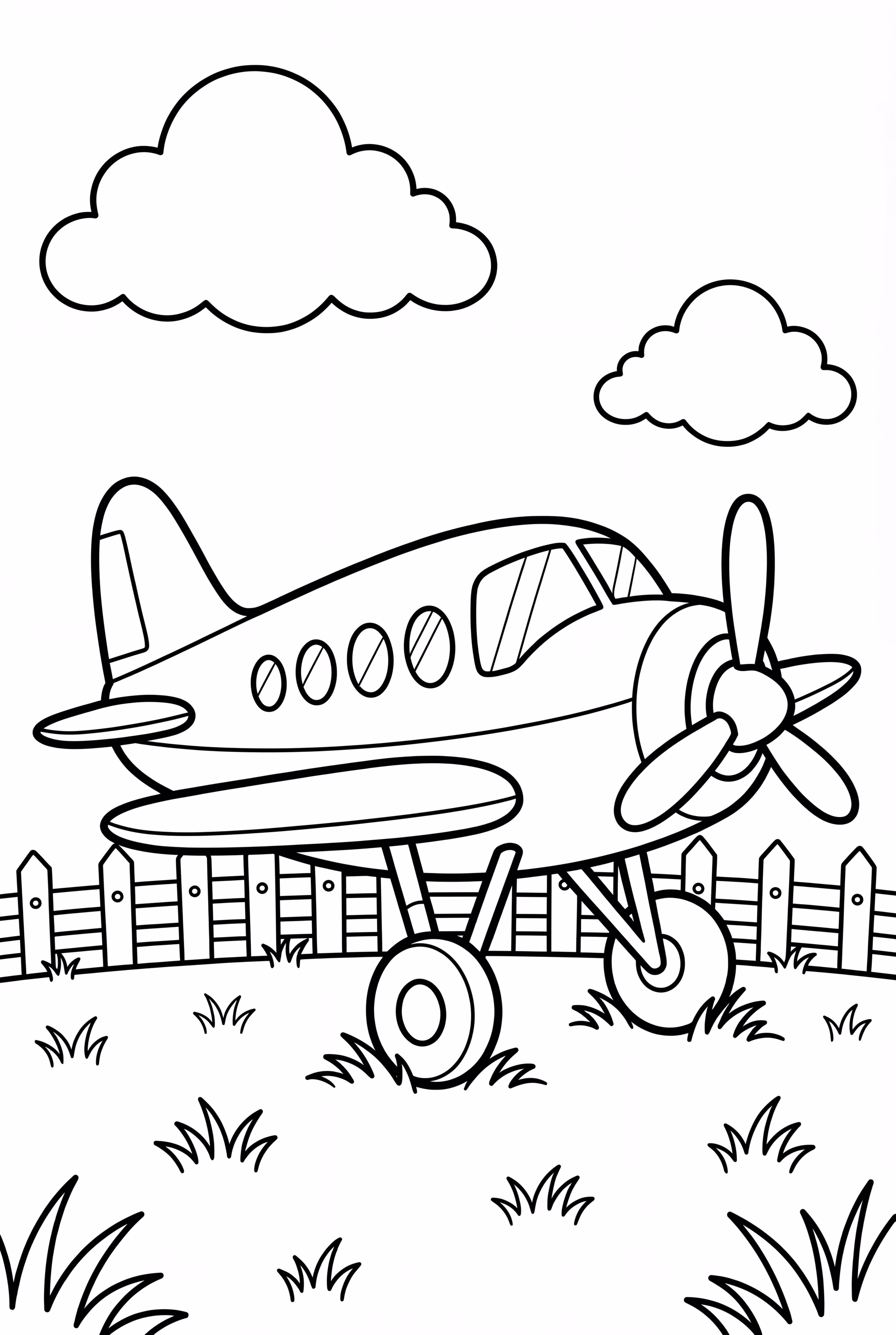 Airplane Emergency Landing in a Field