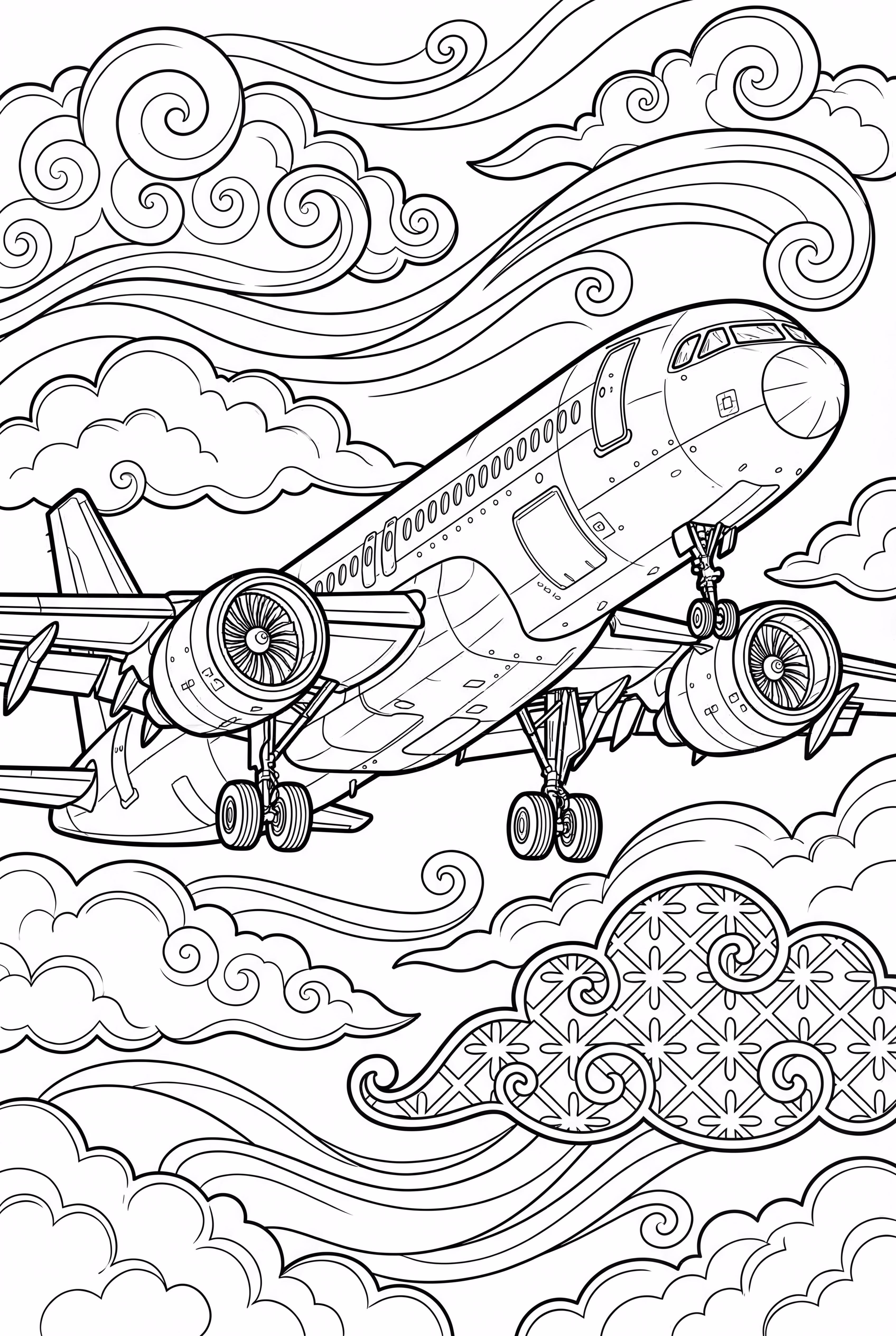 Airplane Flying in the Sky