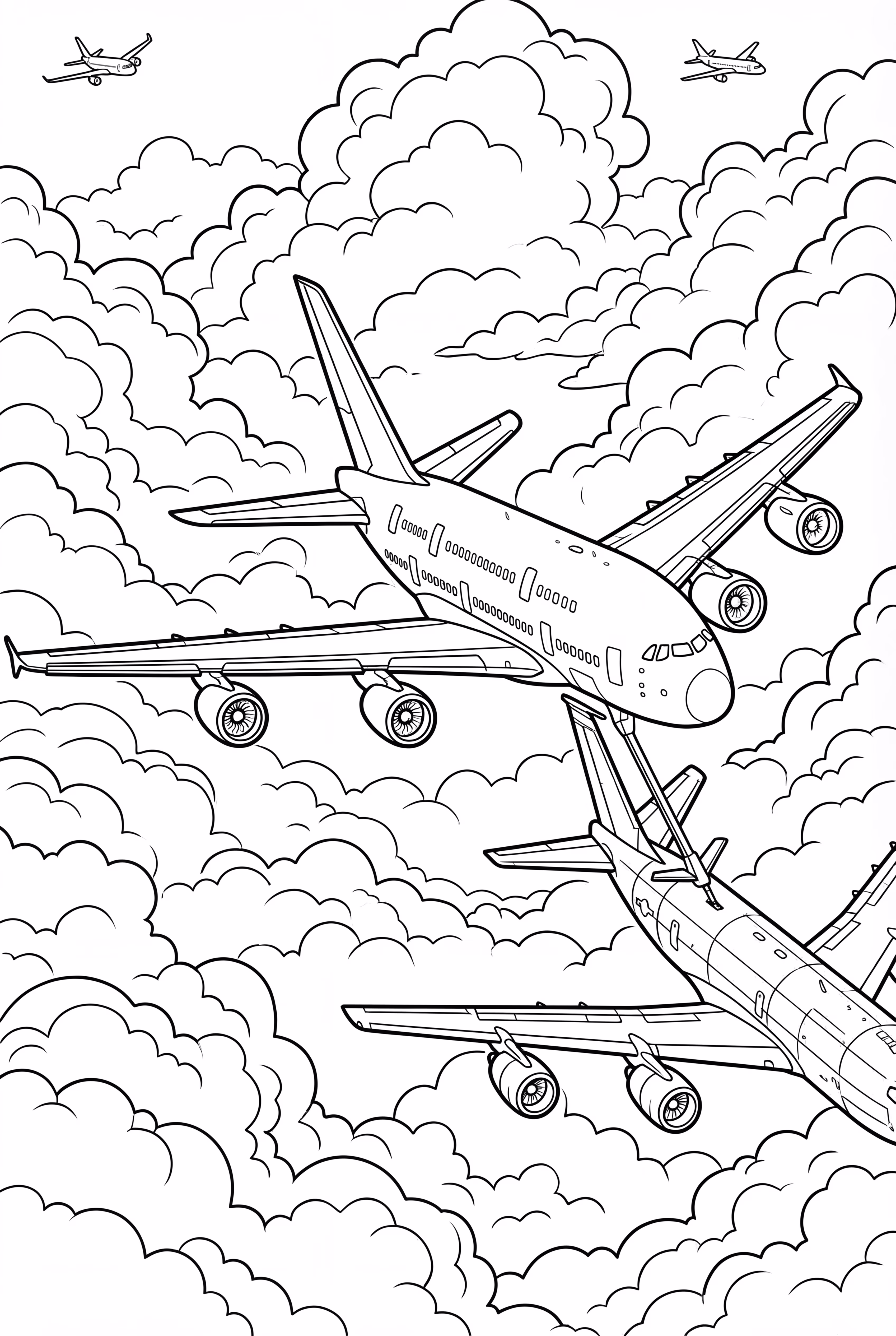 空中加油场景中的飞机-2