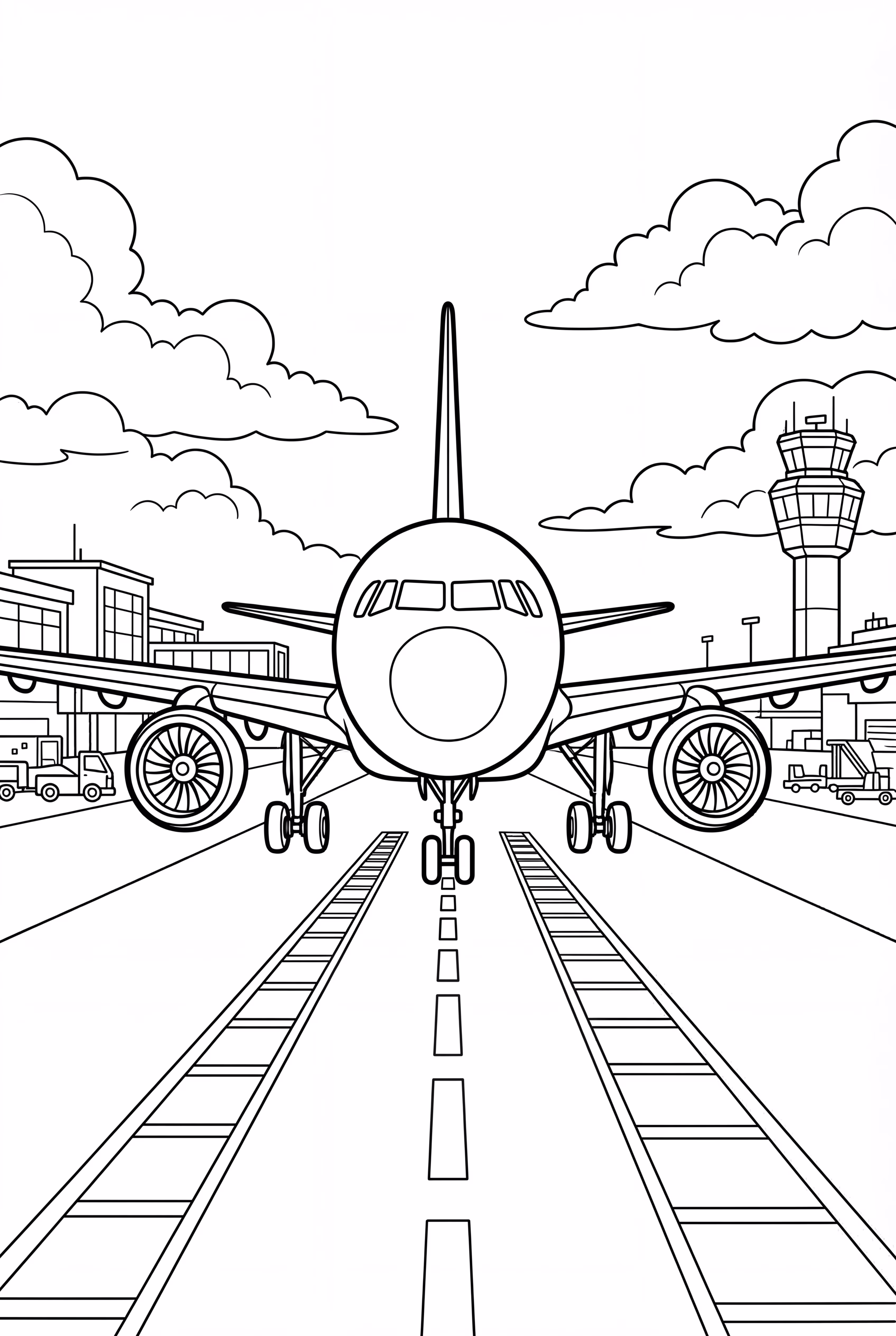 Airplane Taking Off from the Runway