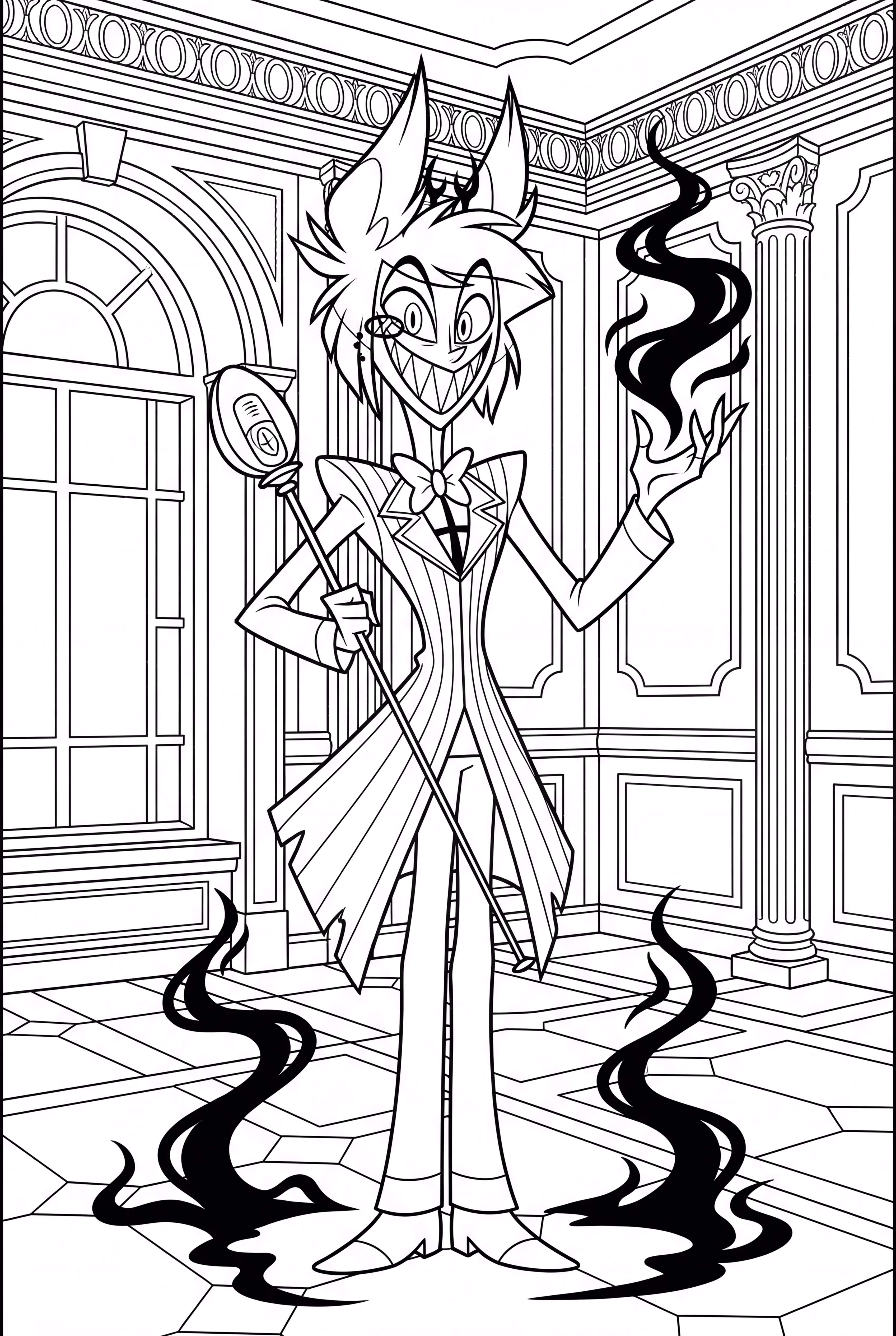 Alastor's Shadowy Magic At The Hazbin Hotel