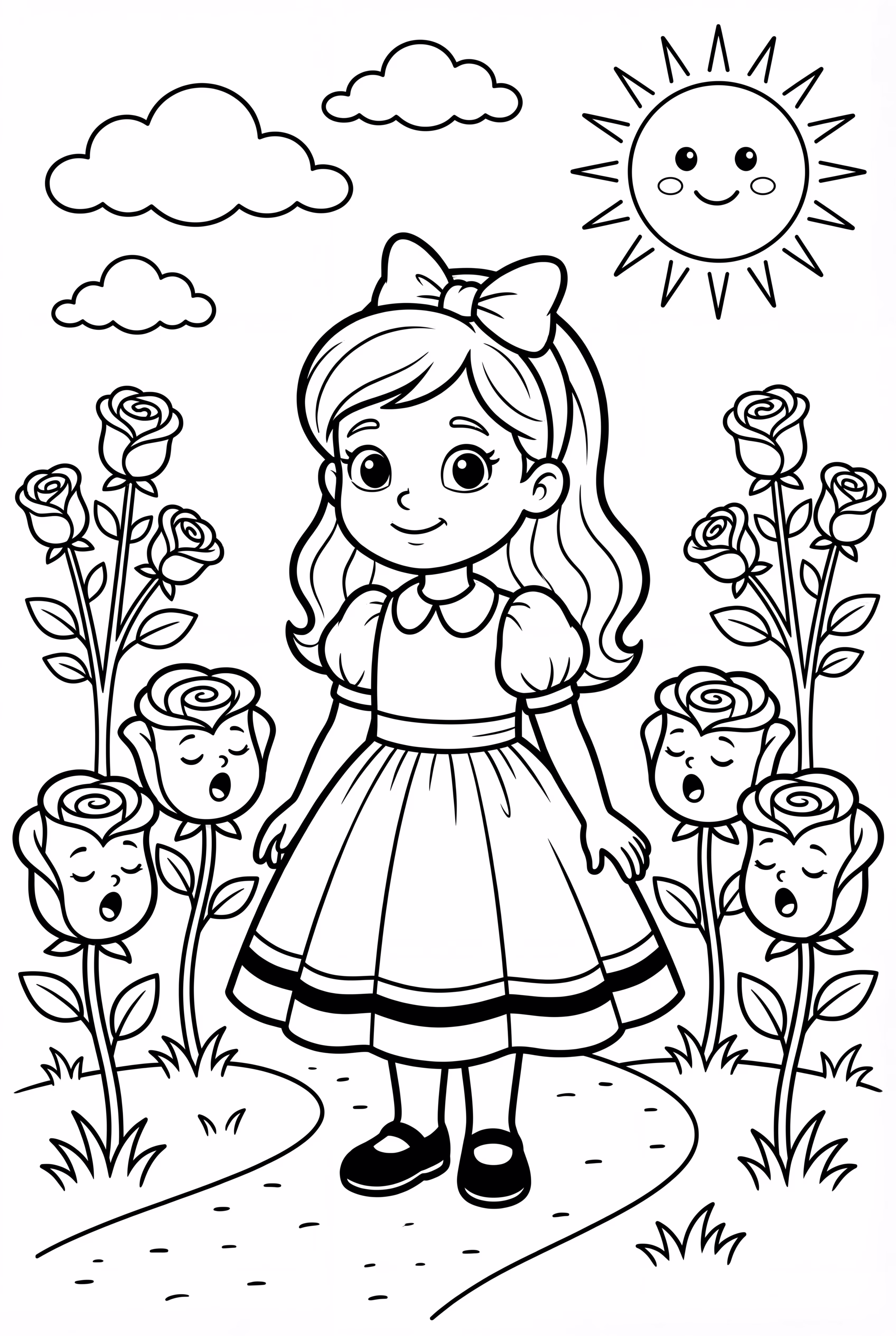 Alice Talking To Singing Roses