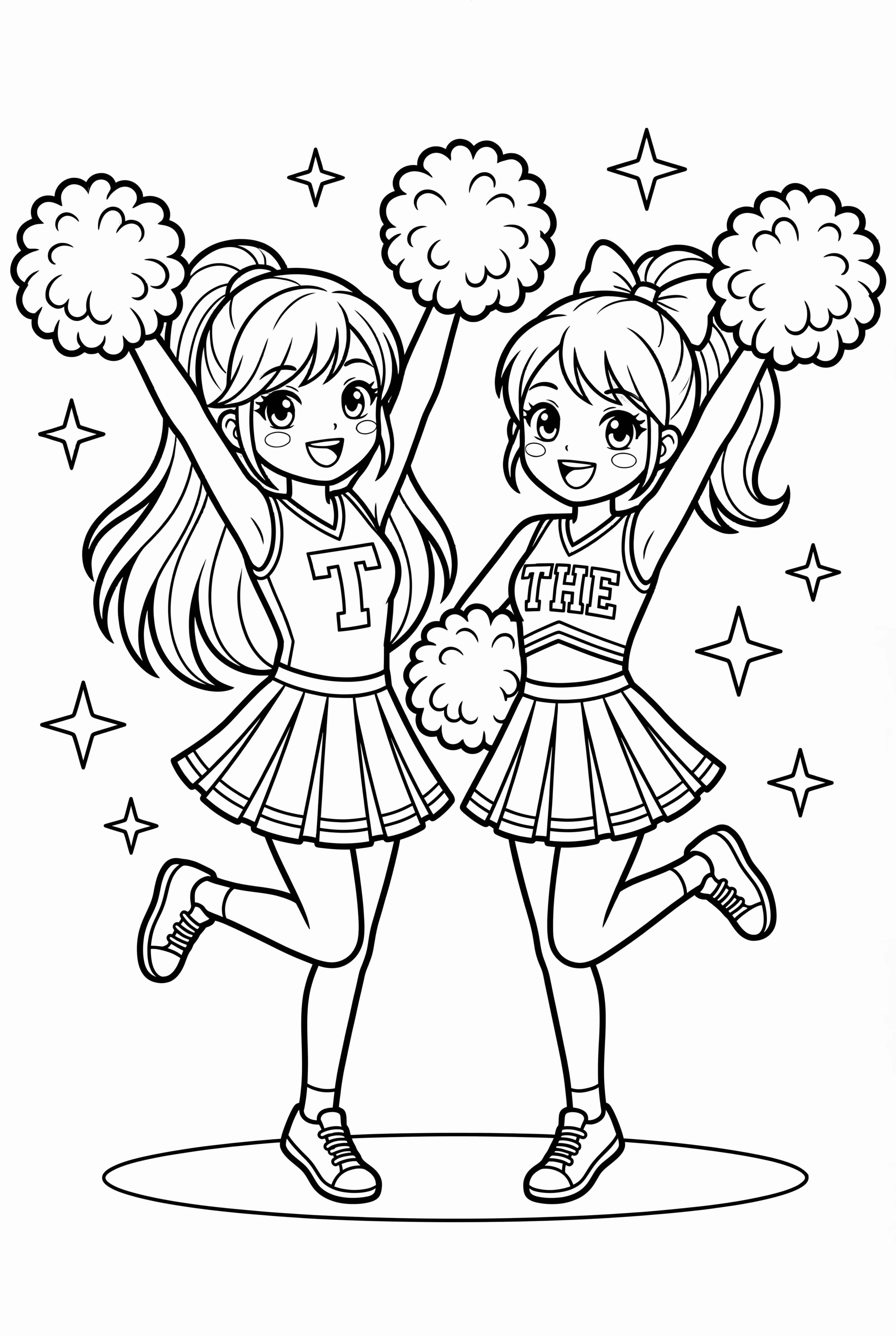 All Star Cheer Team Celebrating