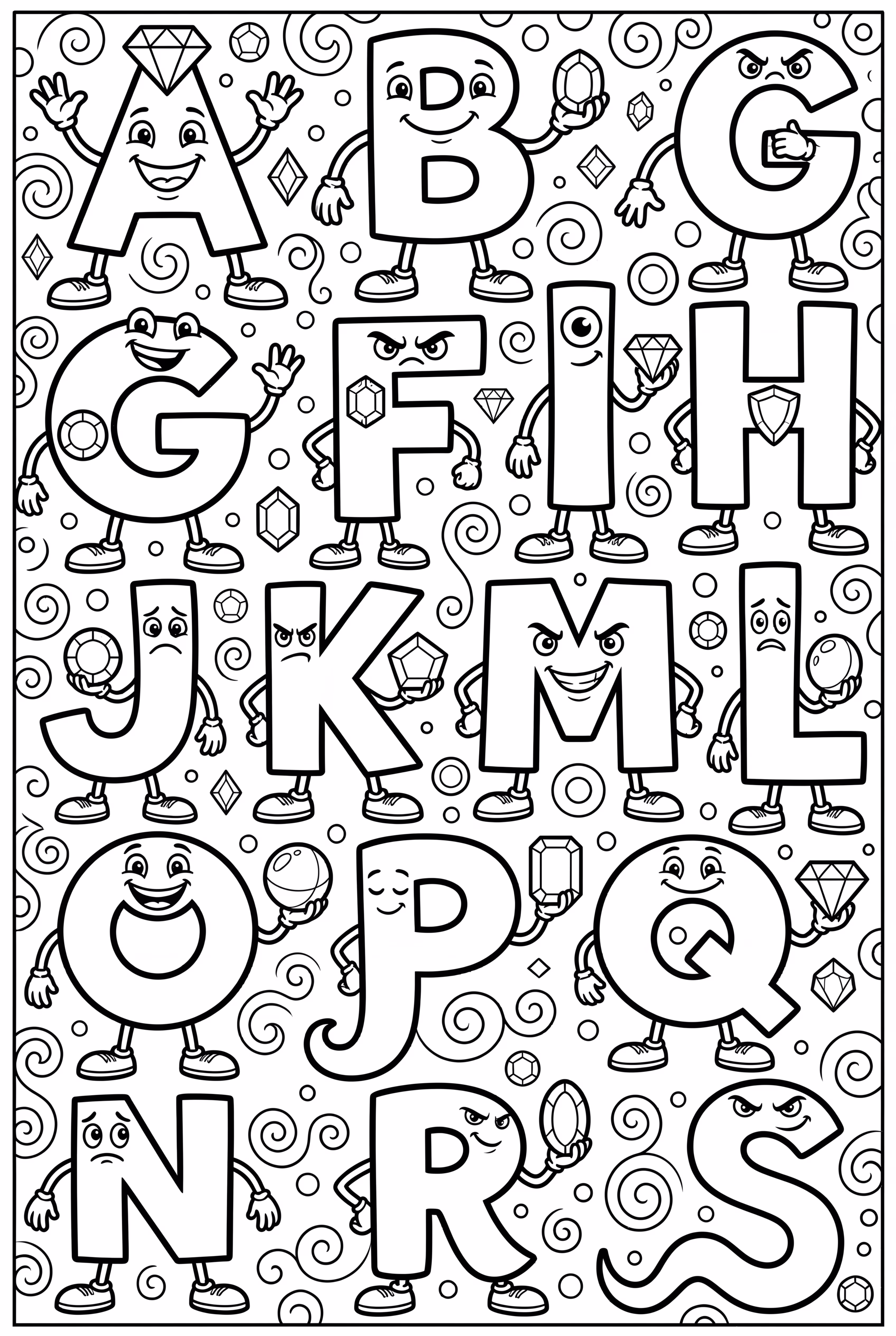 Alphabet Lore All Characters And Their Gems