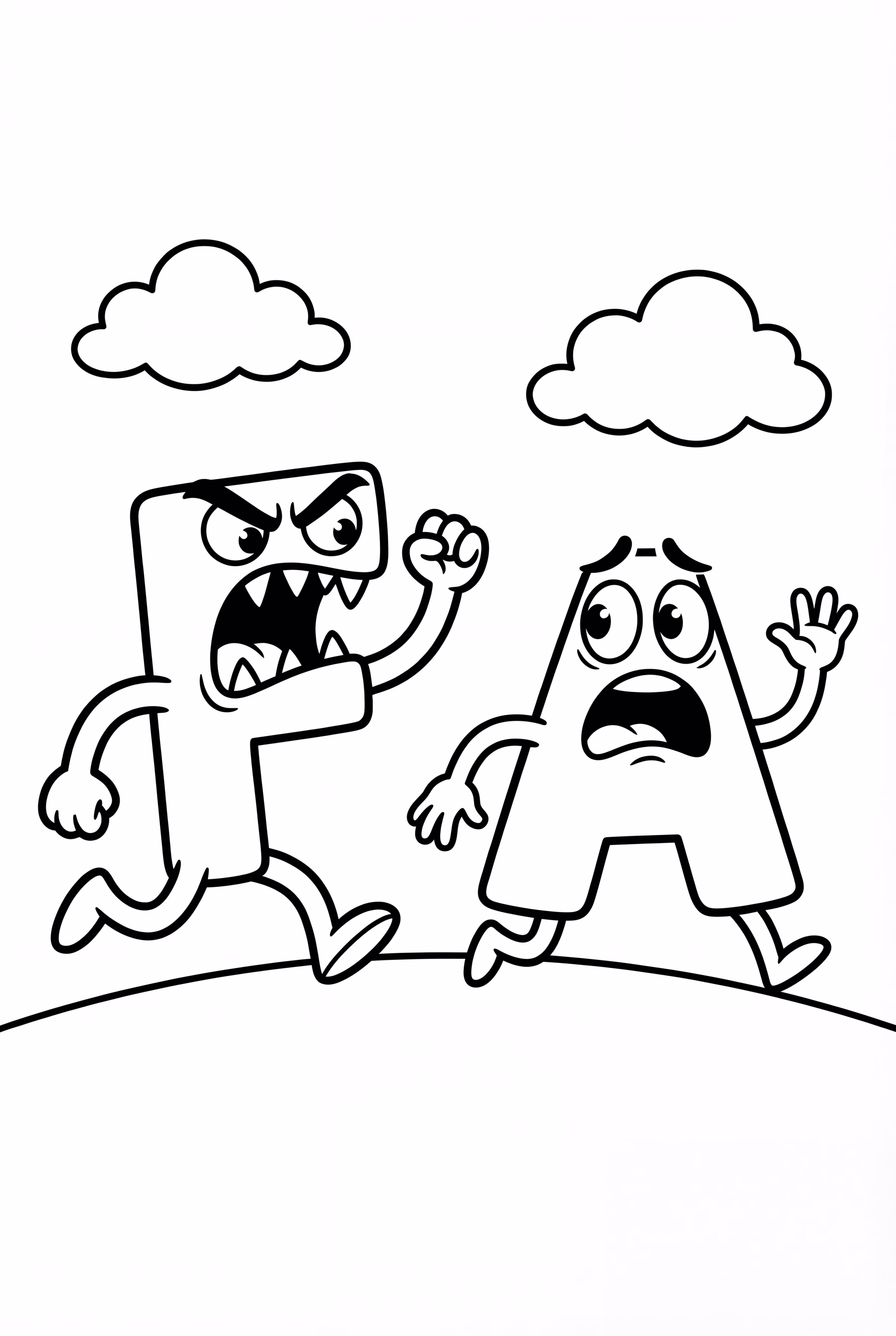 Alphabet Lore F Chasing A