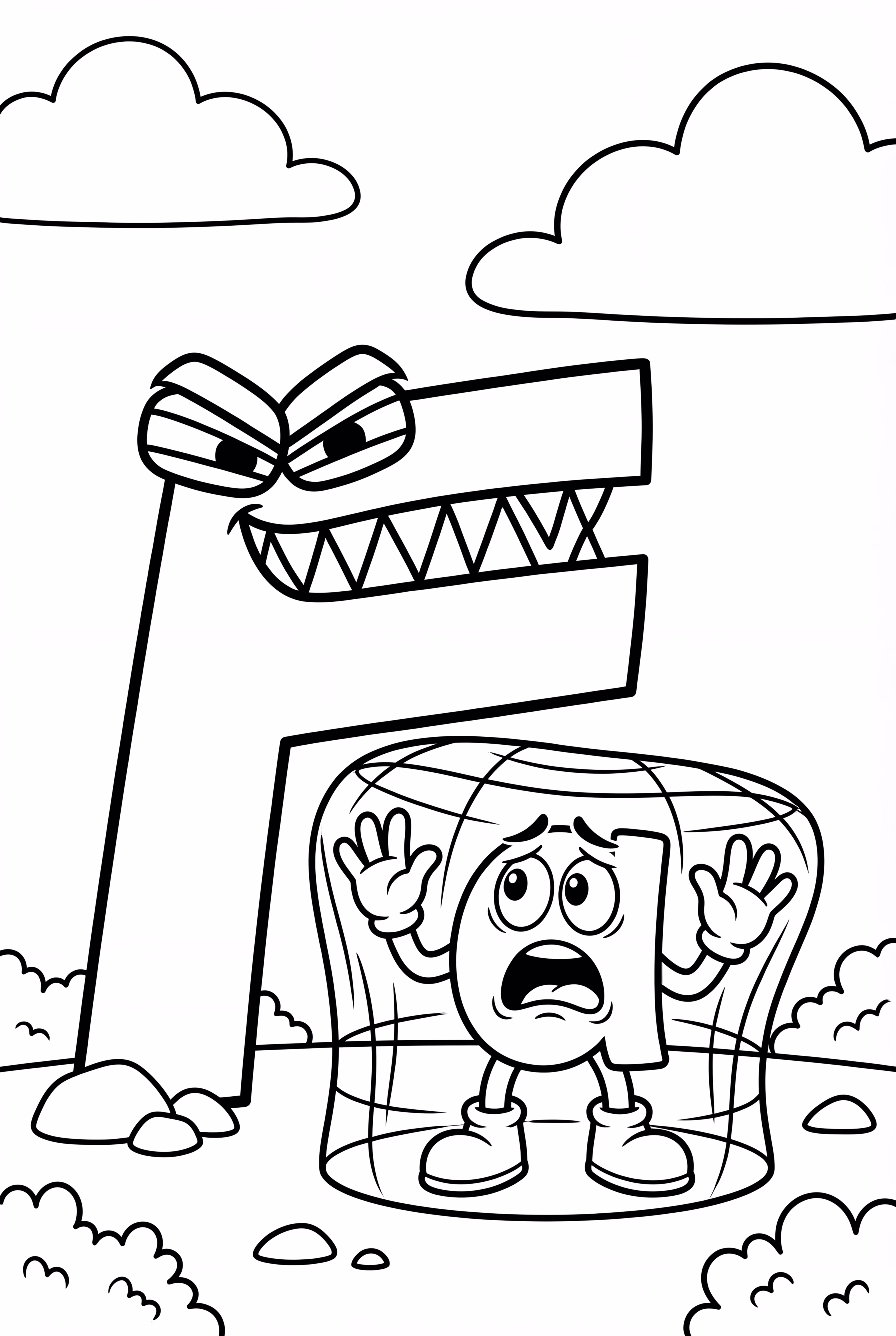 Alphabet Lore F Trapping A Letter