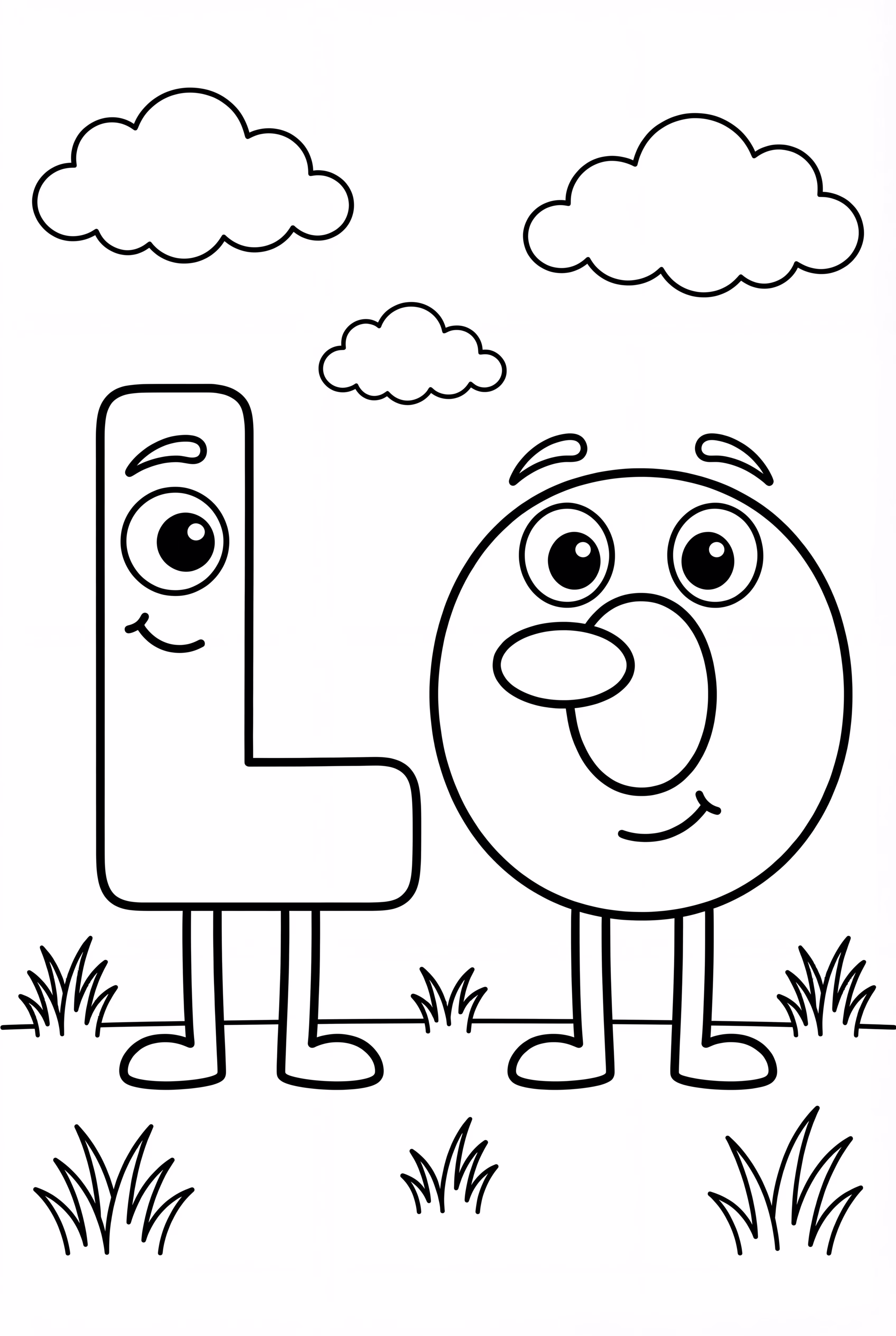 Alphabet Lore Friends L and O Together