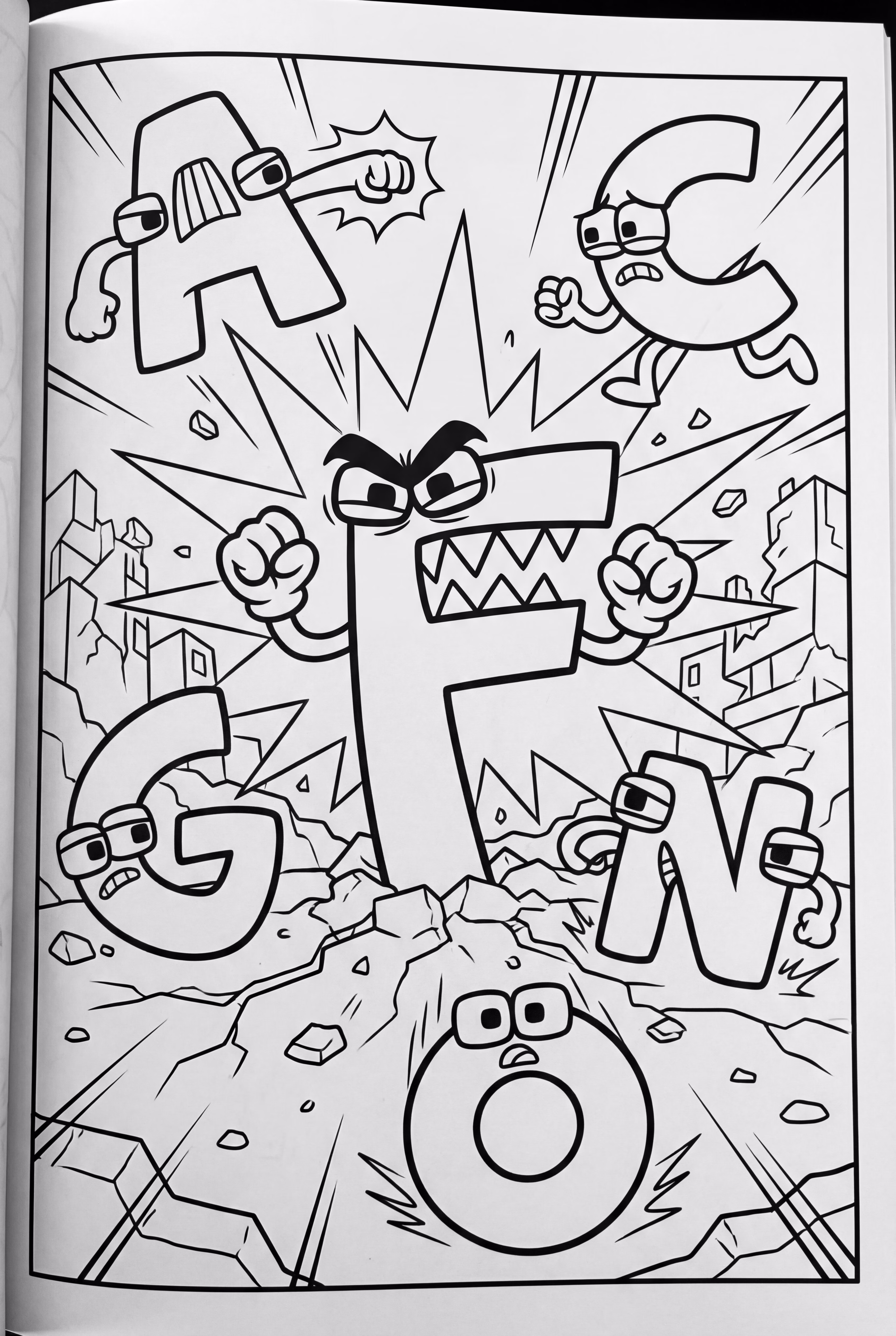 字母故事英雄大战反派字母F