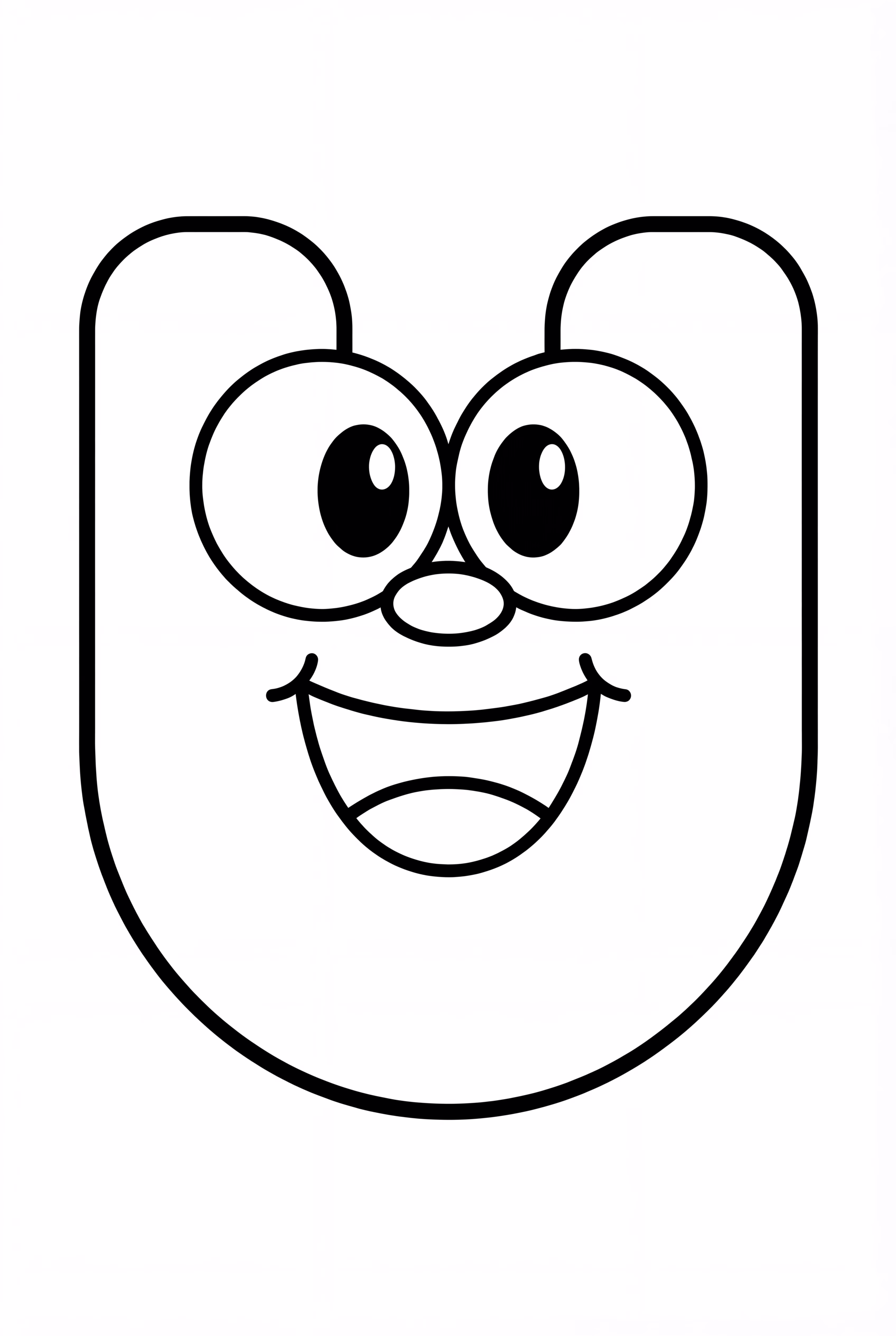 Alphabet Lore Letter U Smiling