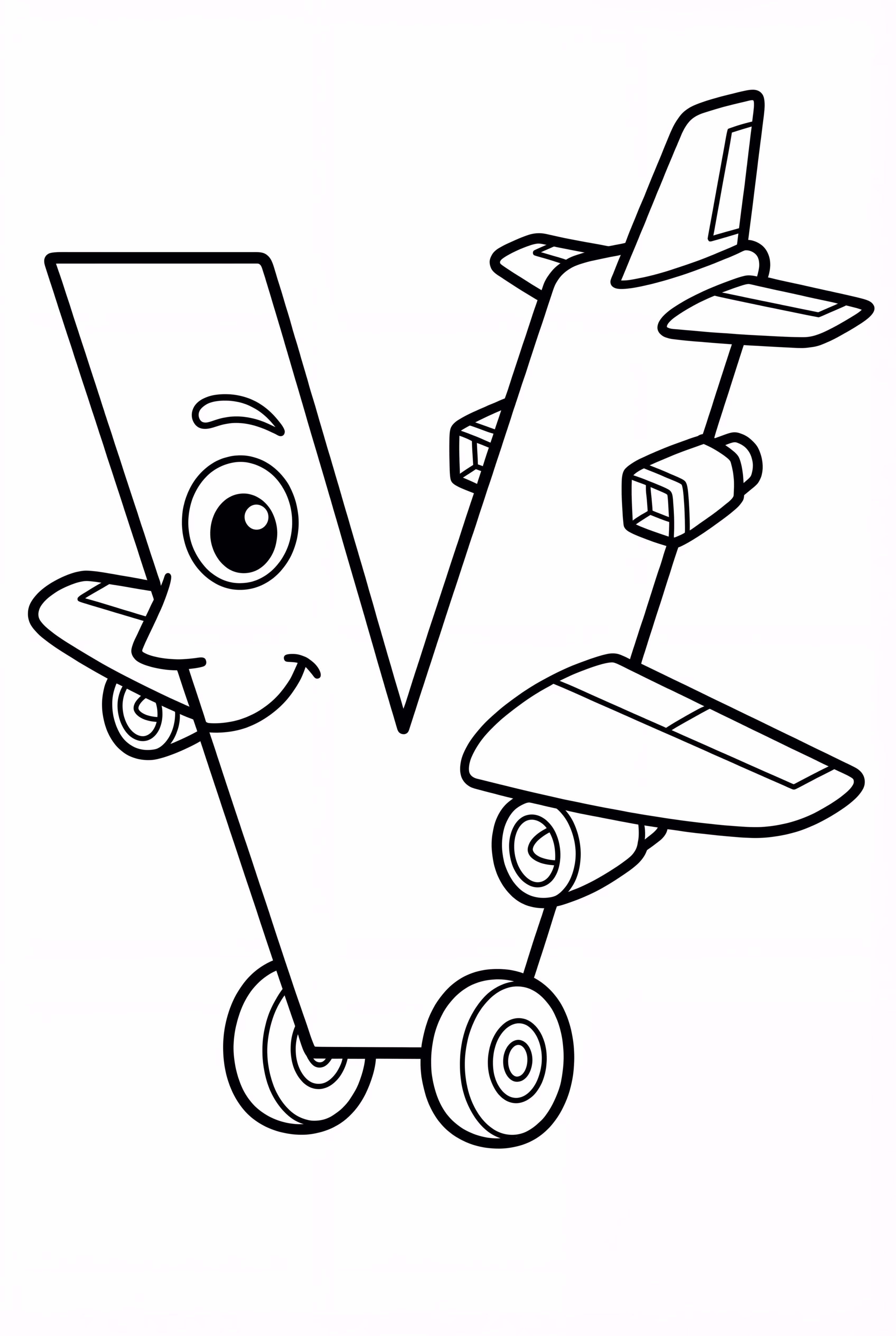 Alphabet Lore Letter V The Jet