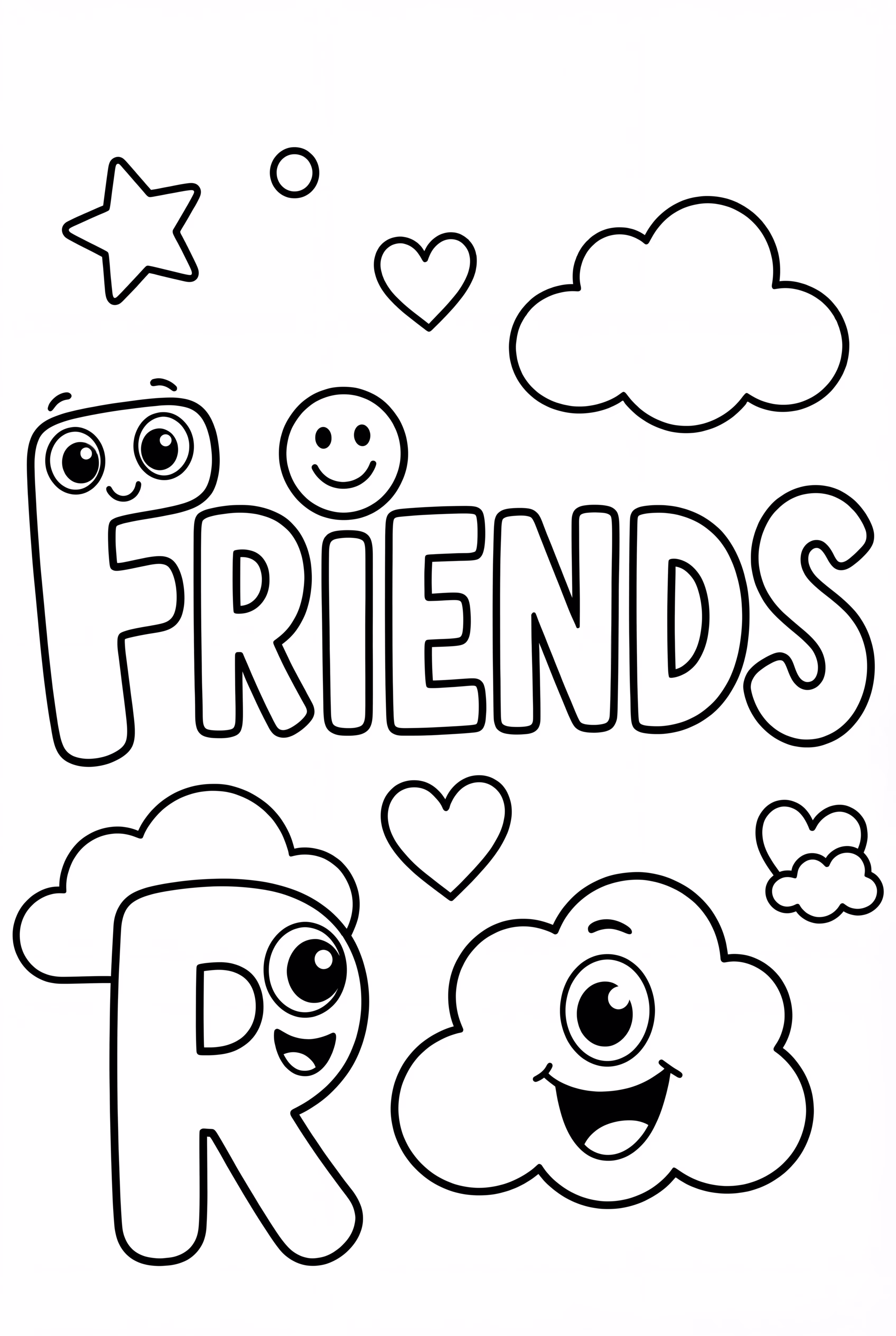 Alphabet Lore Letters Spelling FRIENDS