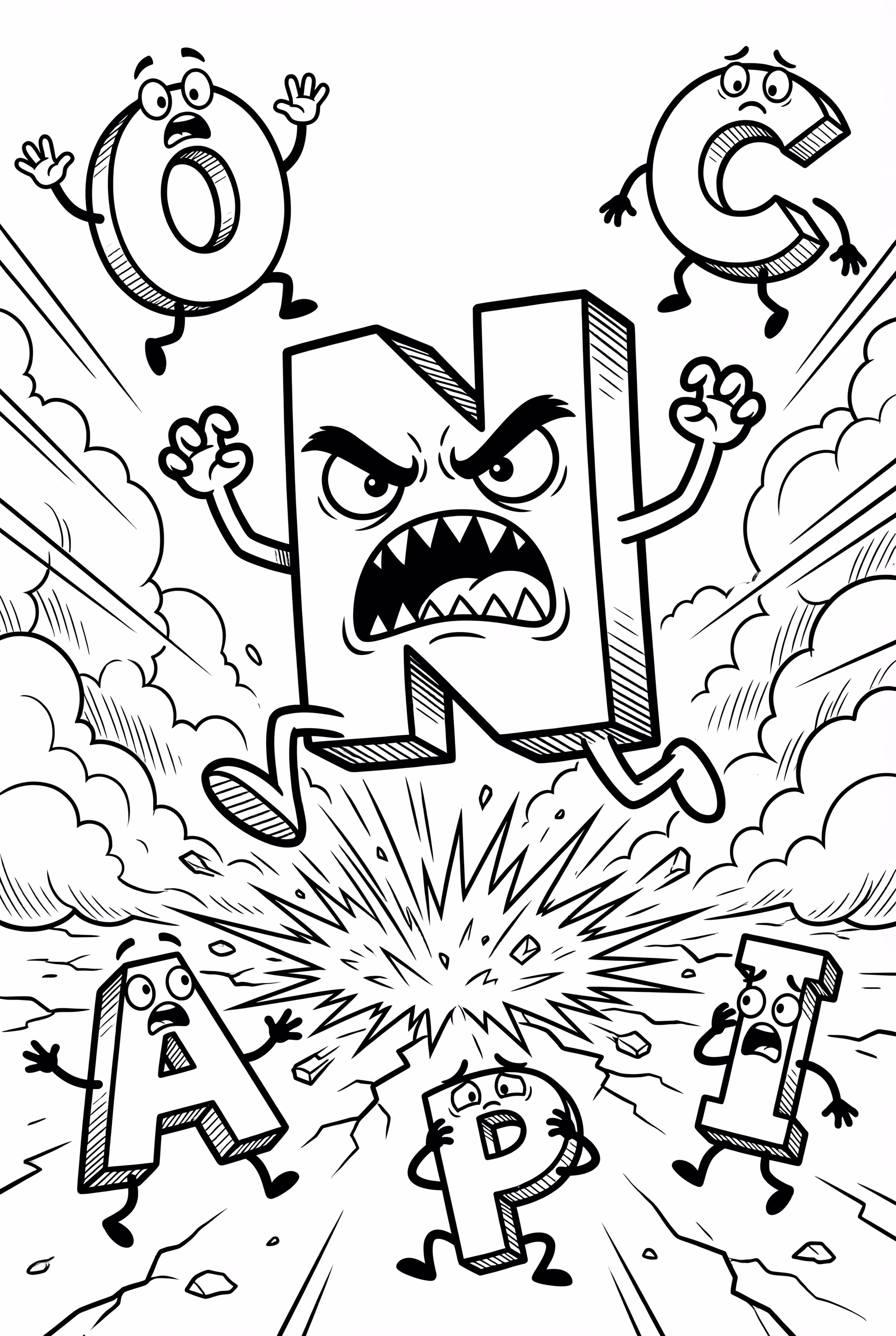 Alphabet Lore N's Attack On The Letters