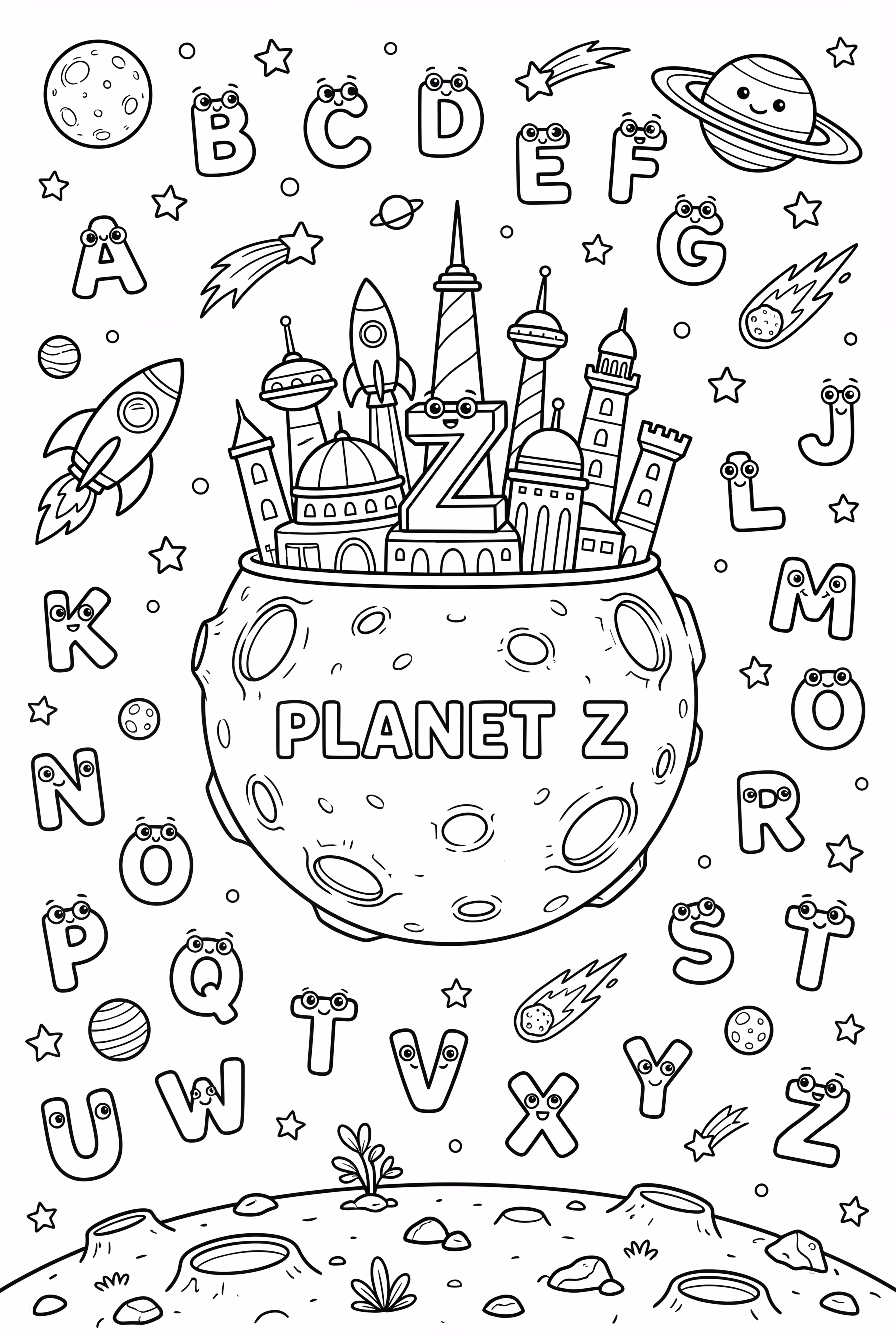 Alphabet Lore Planet Z With All Letters