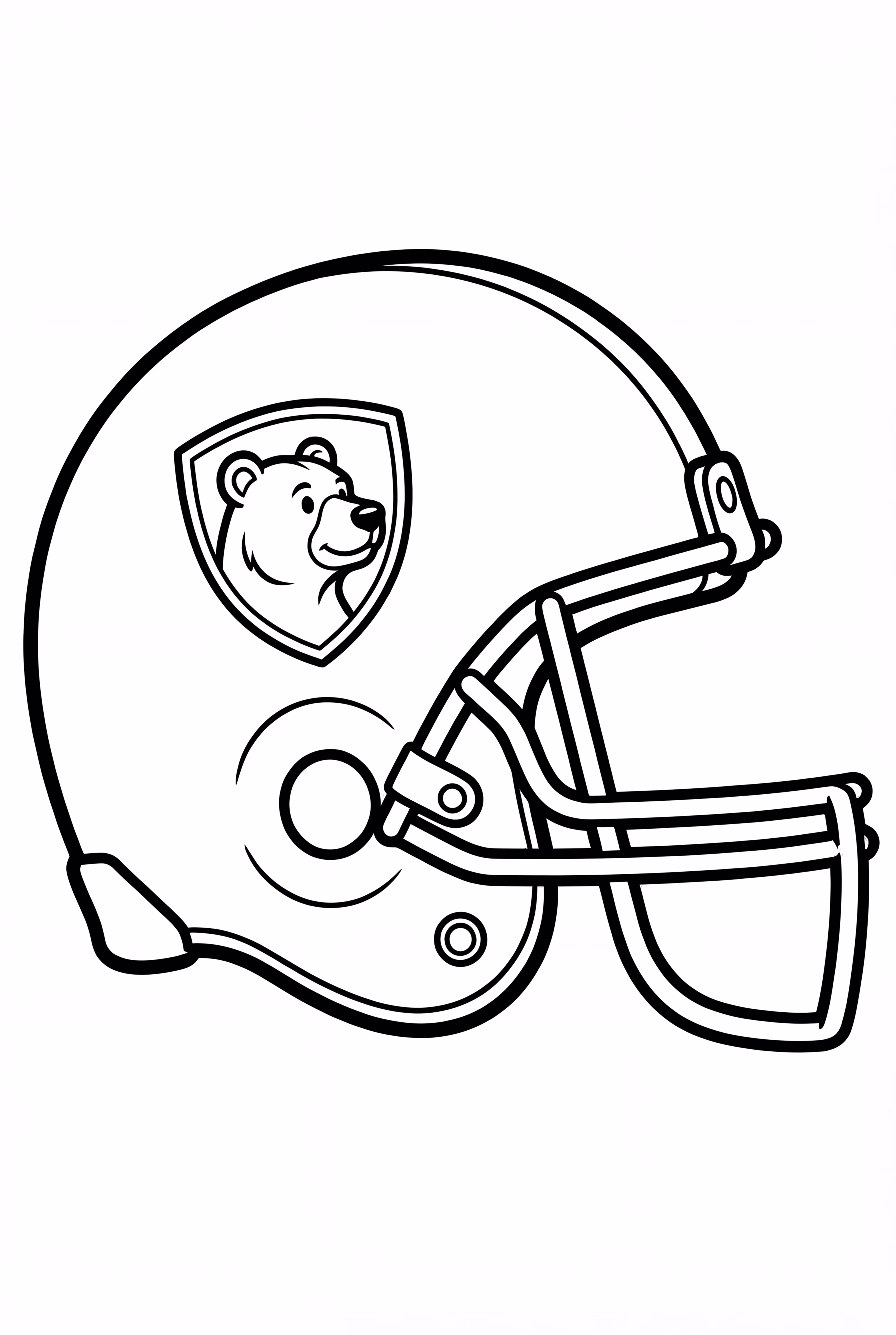 美式足球头盔与球队标志