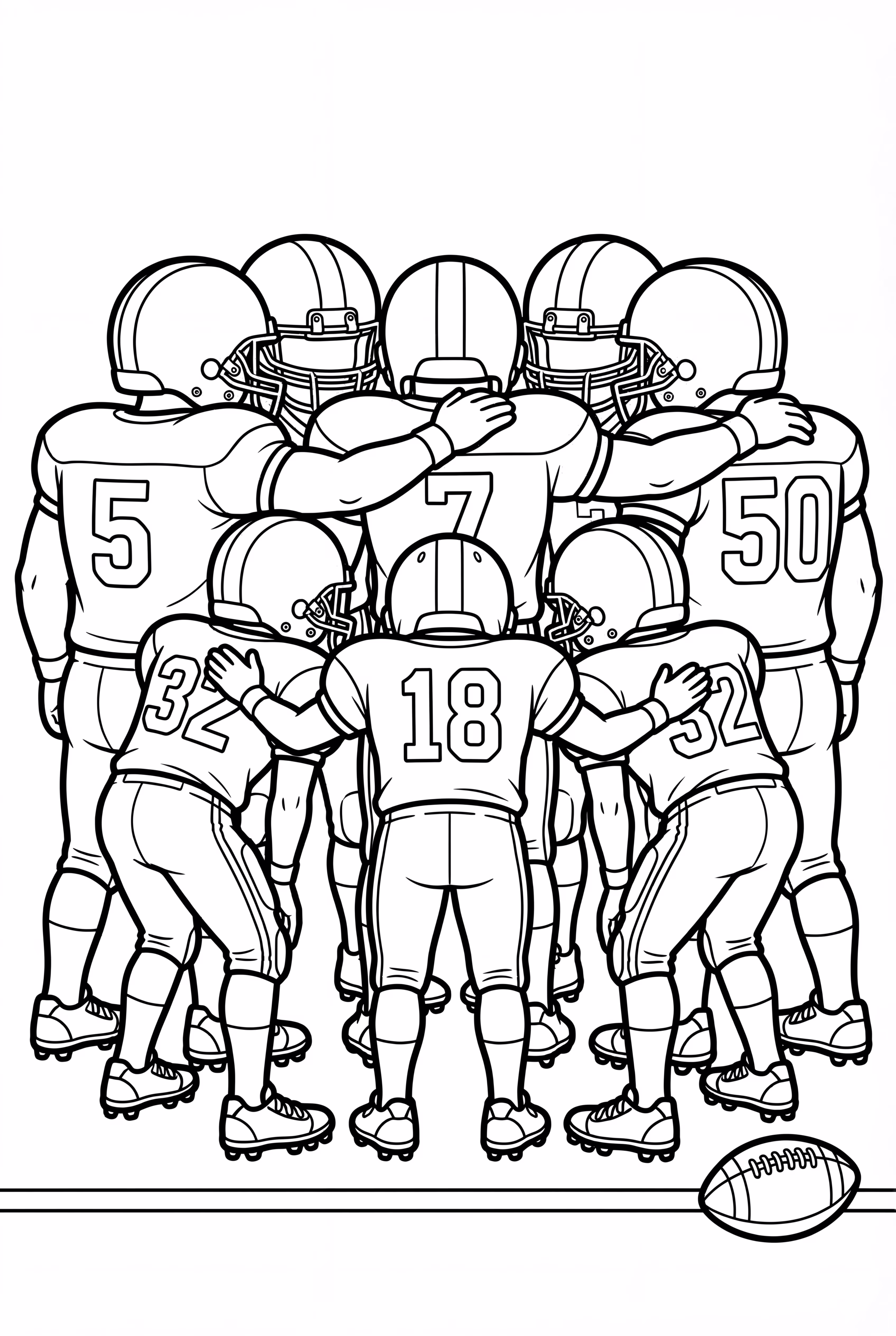 美式足球队战术集结