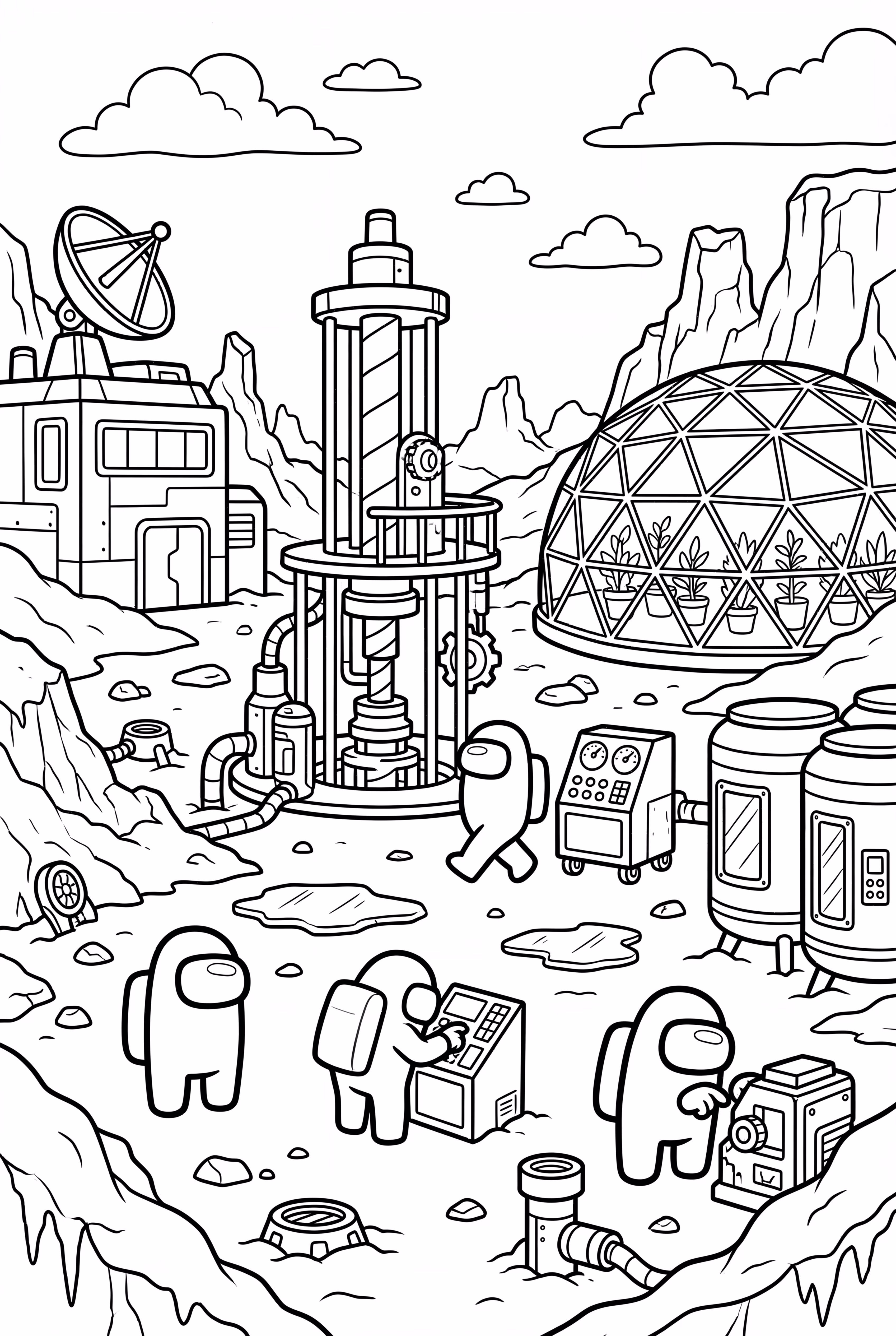 Among Us 太空人在 Polus 地圖上