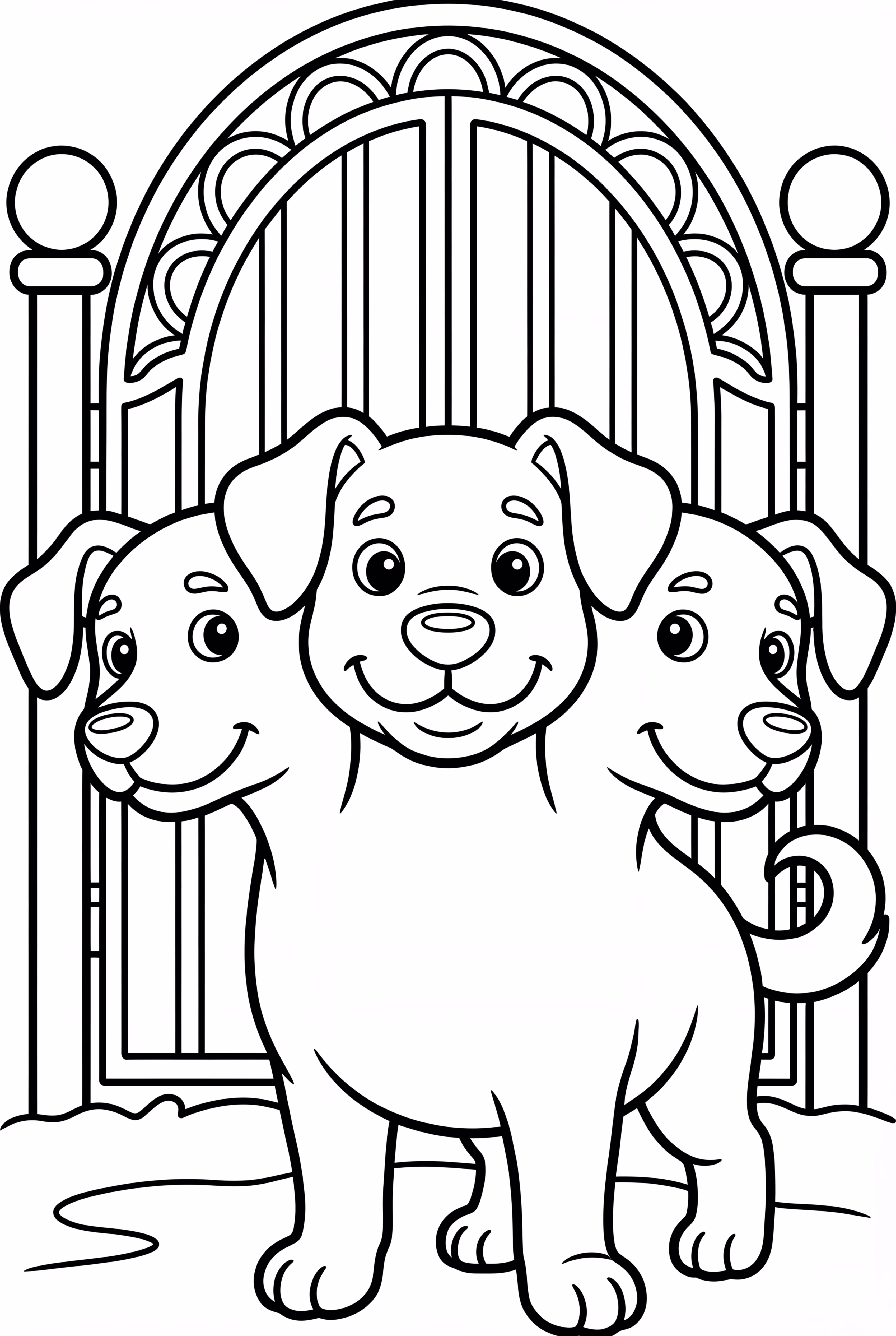 An Adopt Me Cerberus Pet Guarding A Gate